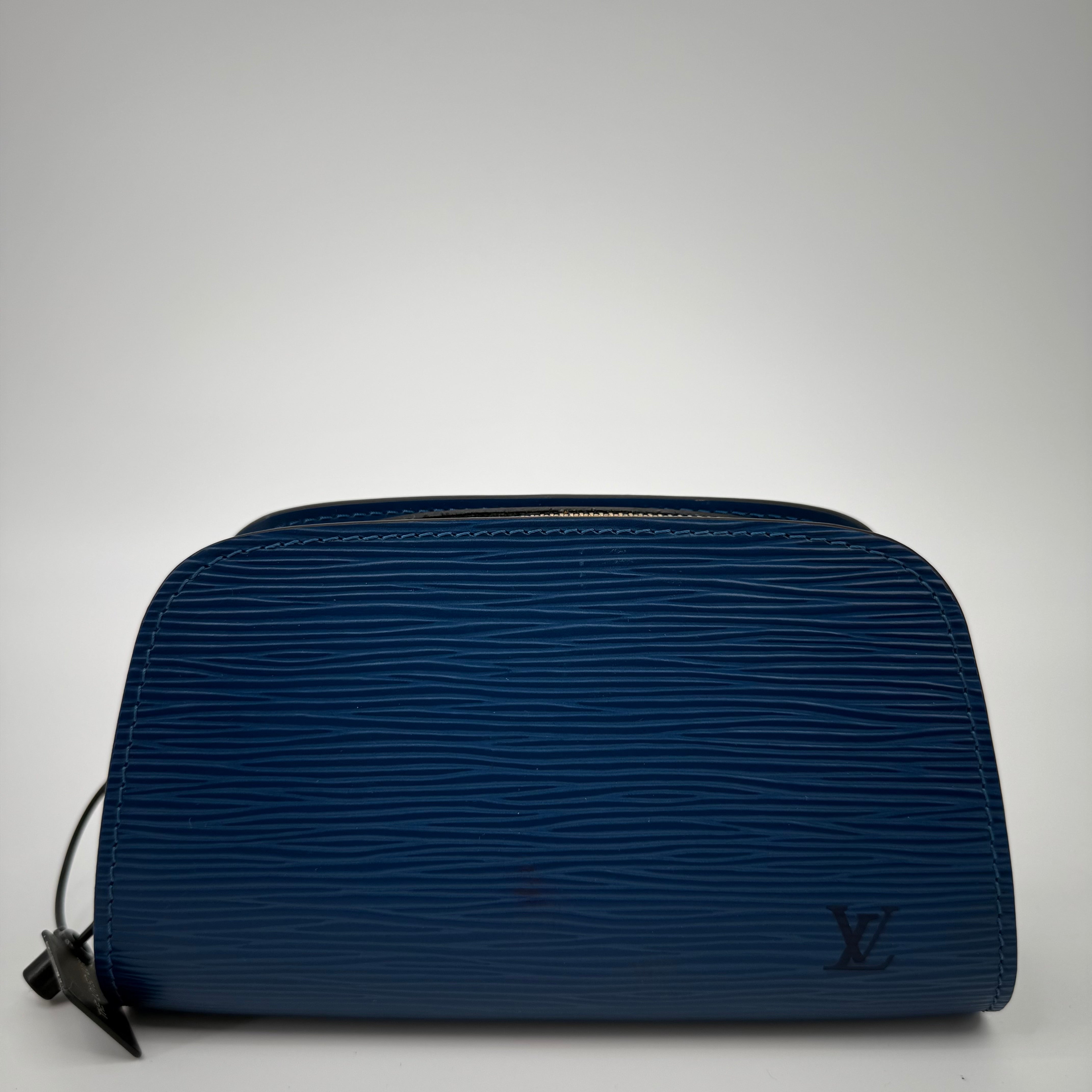 Louis Vuitton Epi Blue Dauphine Pouch