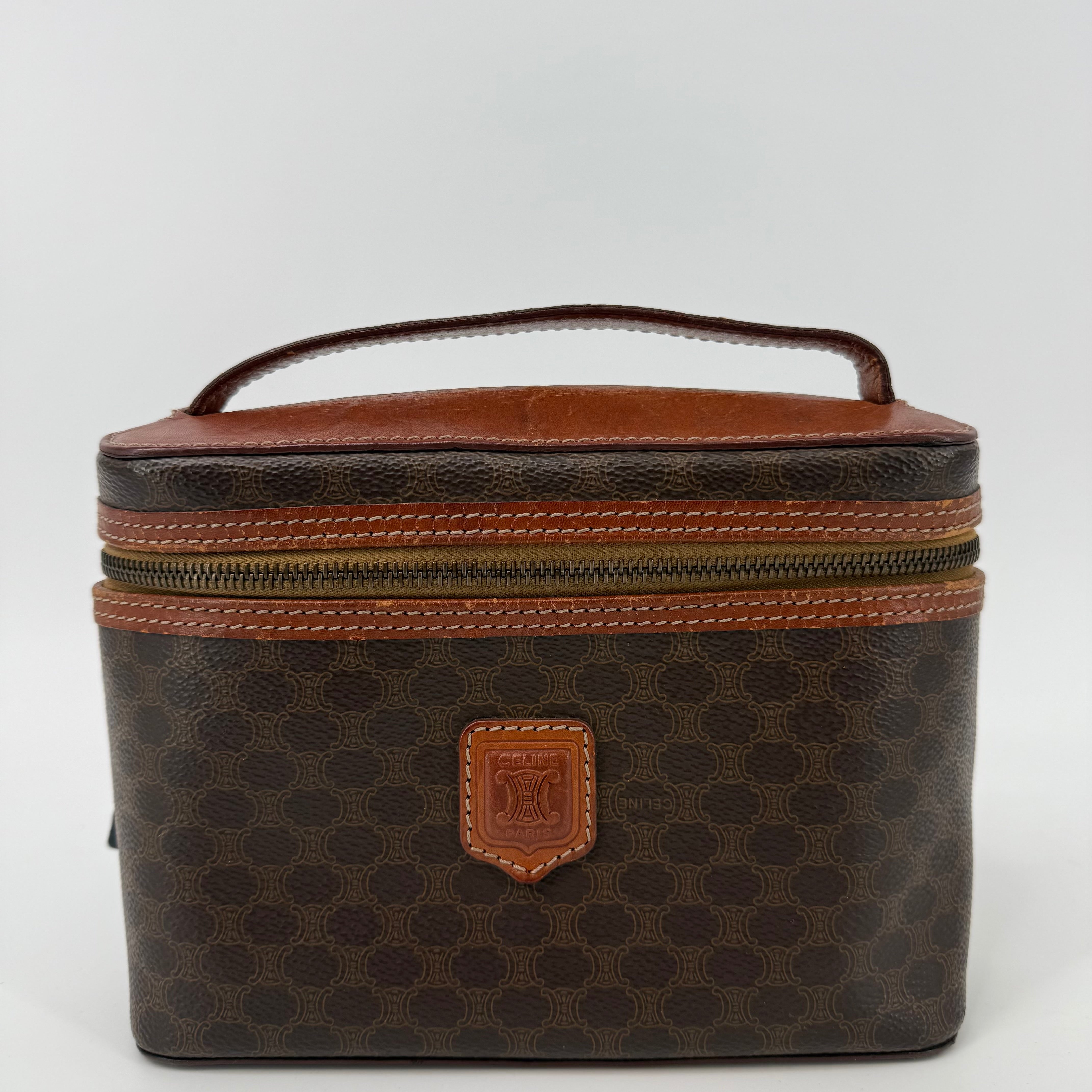 Celine Monogram Macadam Vanity Bag (929931)