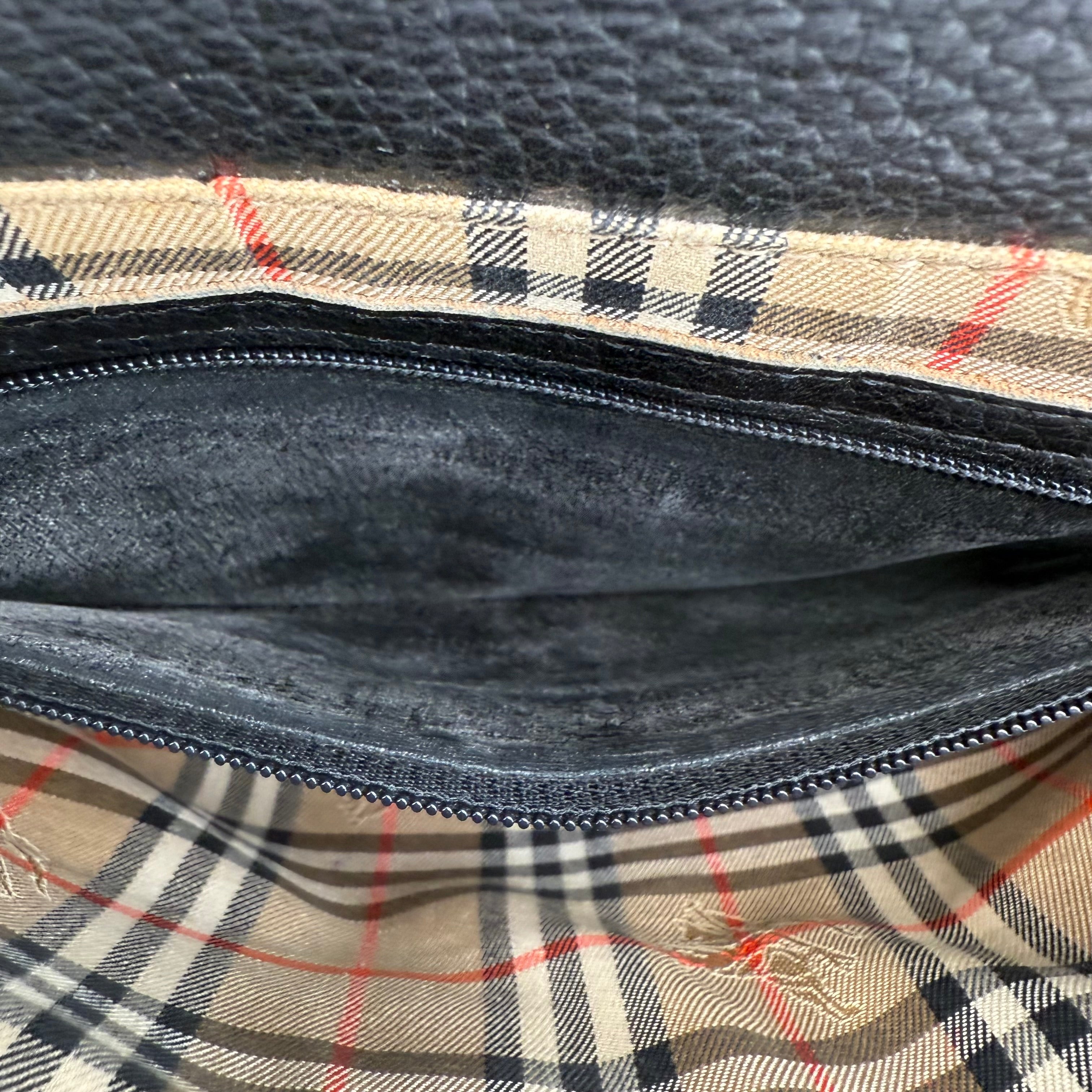 Burberry Black Nova Check Cross Body Bag