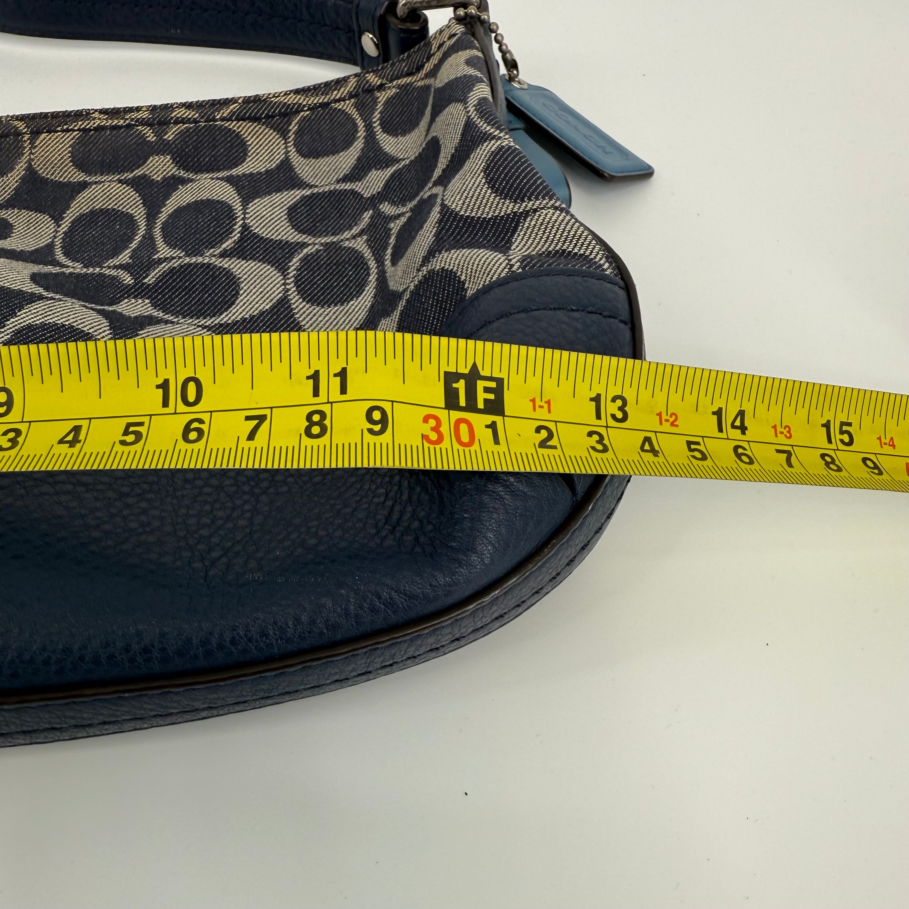 COACH Signature Denim Shoulder Bag