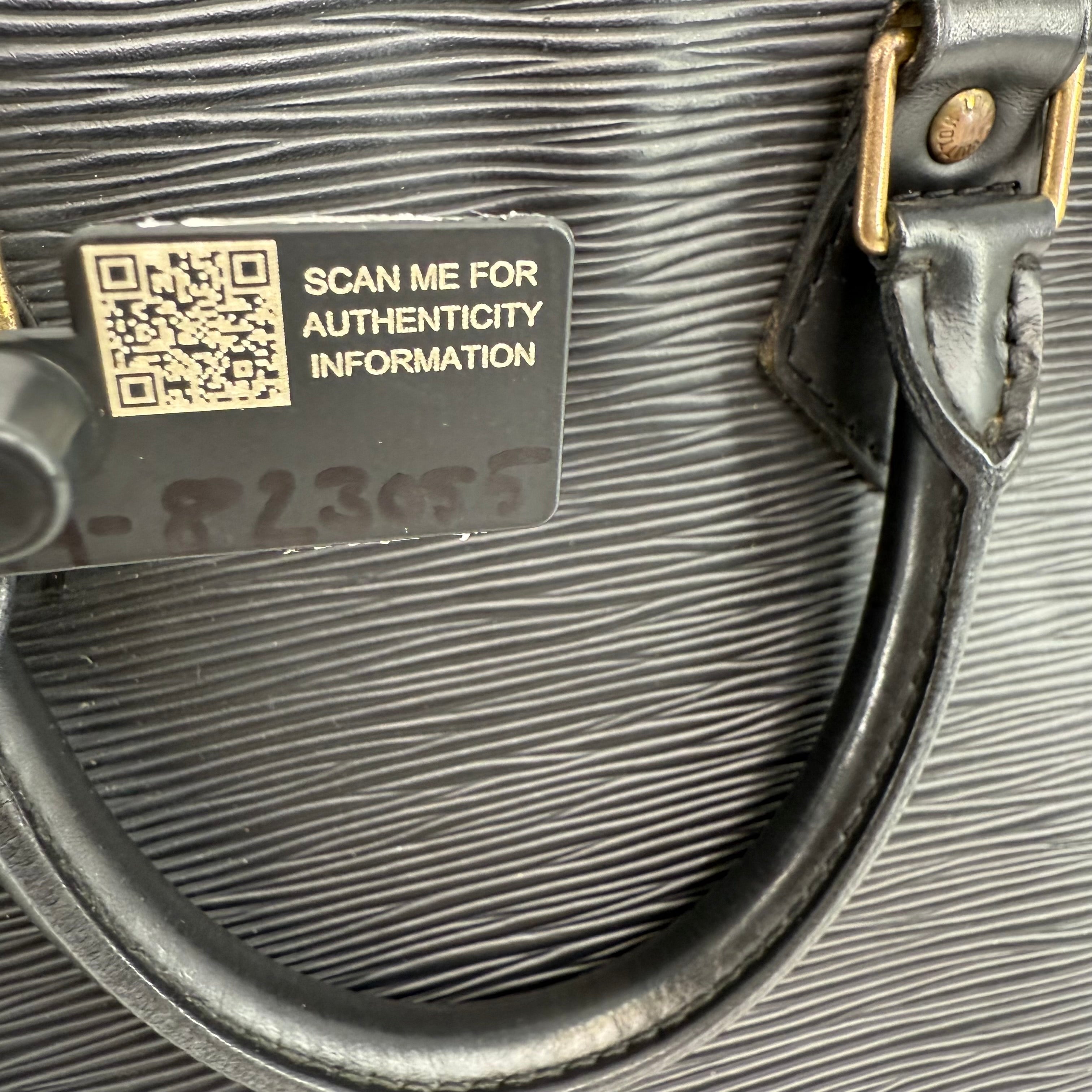 Louis Vuitton Epi Black Alma