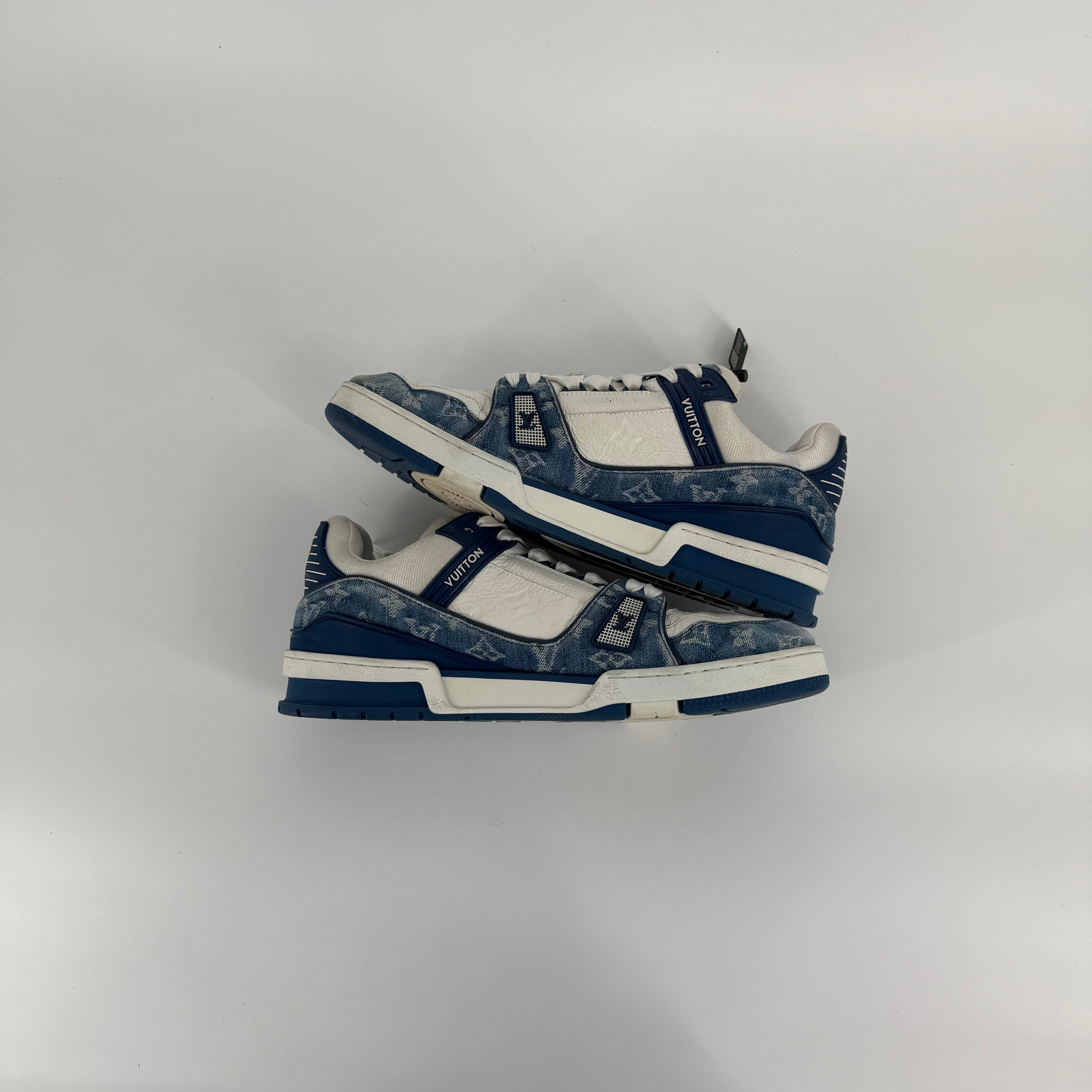 Louis Vuitton Luxury Blue Trainer Size 44