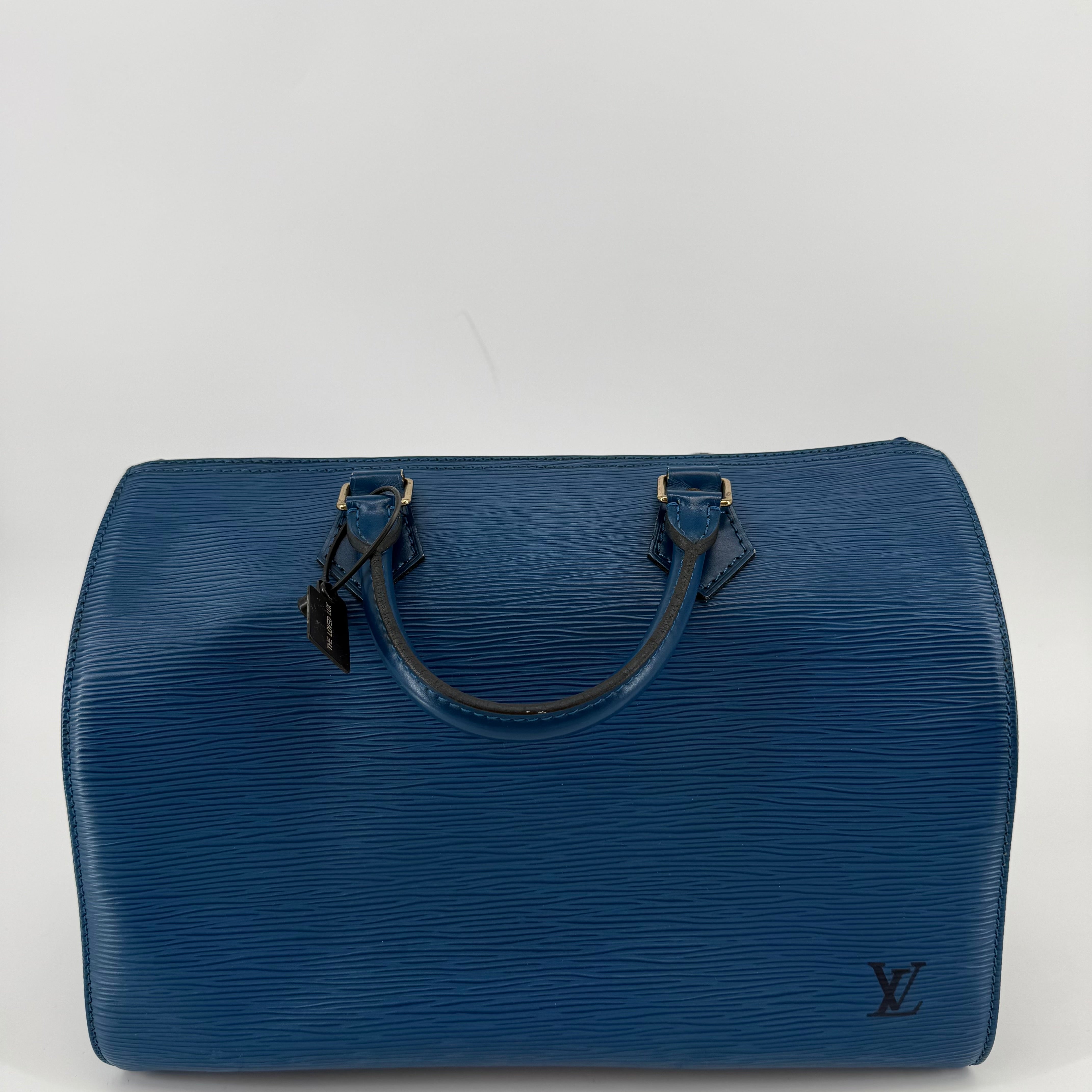 Louis Vuitton Epi Blue Speedy 30 (986632)