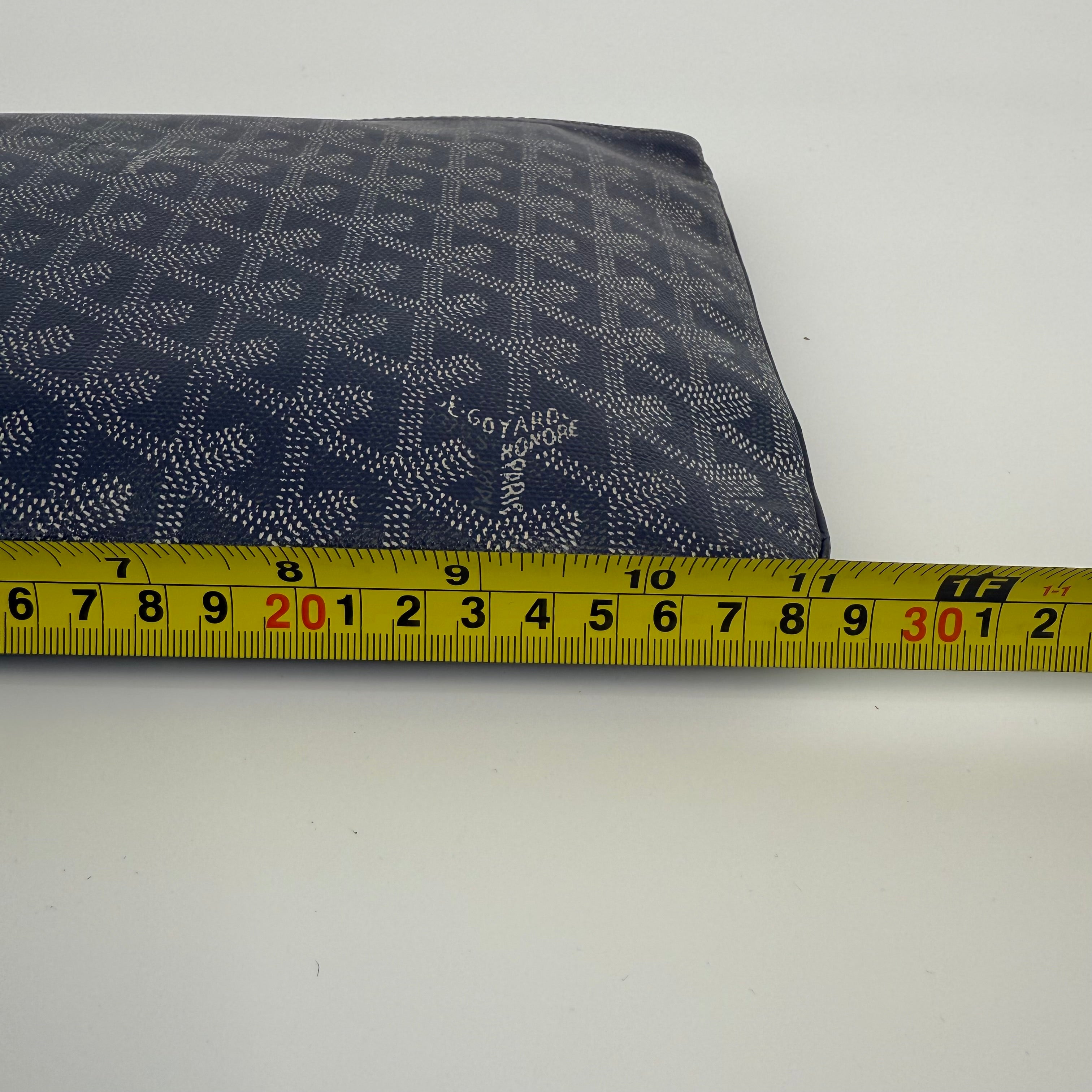 GOYARD Grey Senat Clutch MM