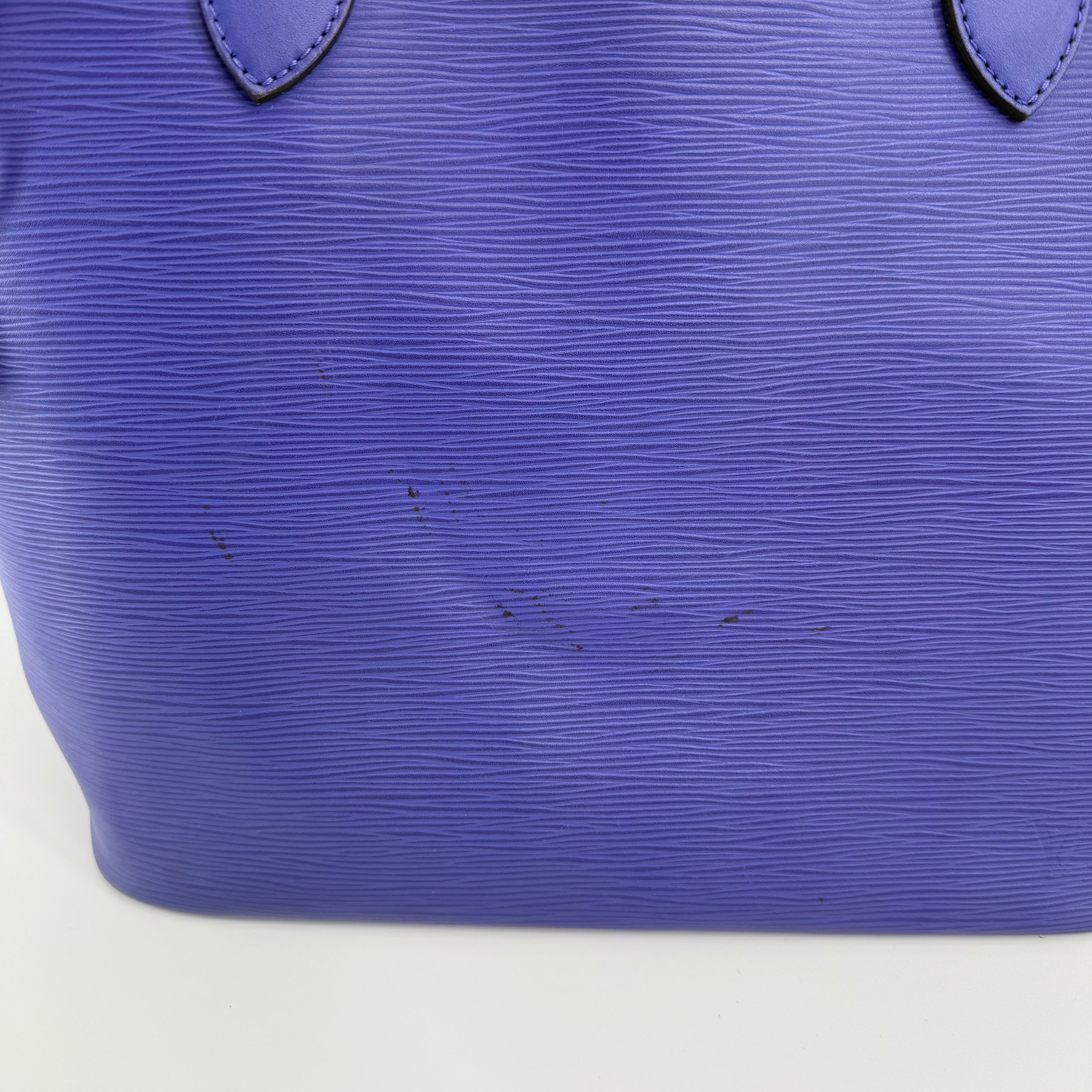 Louis Vuitton Epi Purple Neverfull MM With Pouch