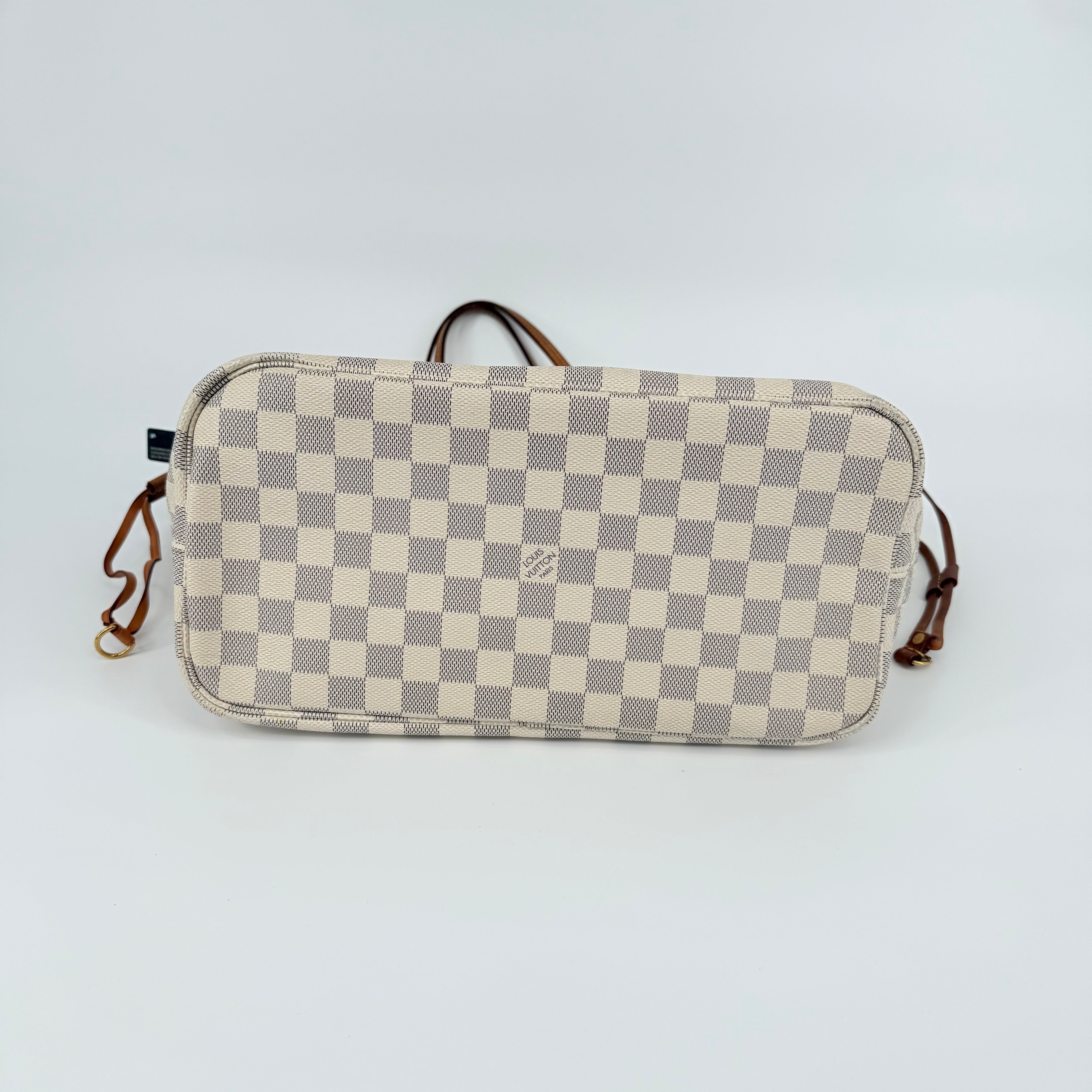 Louis Vuitton Damier Azur Pink Interior Neverfull MM With Pouch