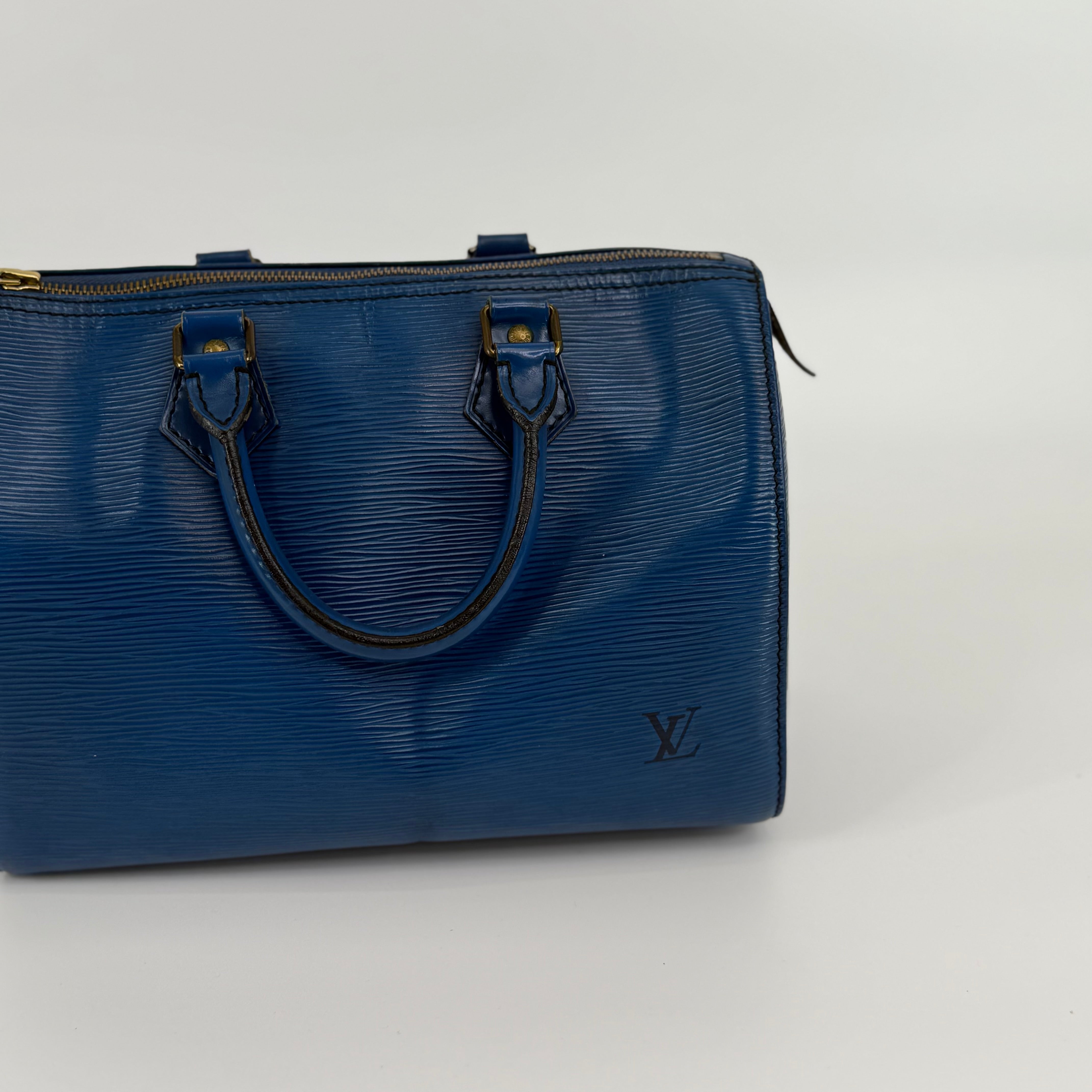 Louis Vuitton Epi Blue Speedy 25