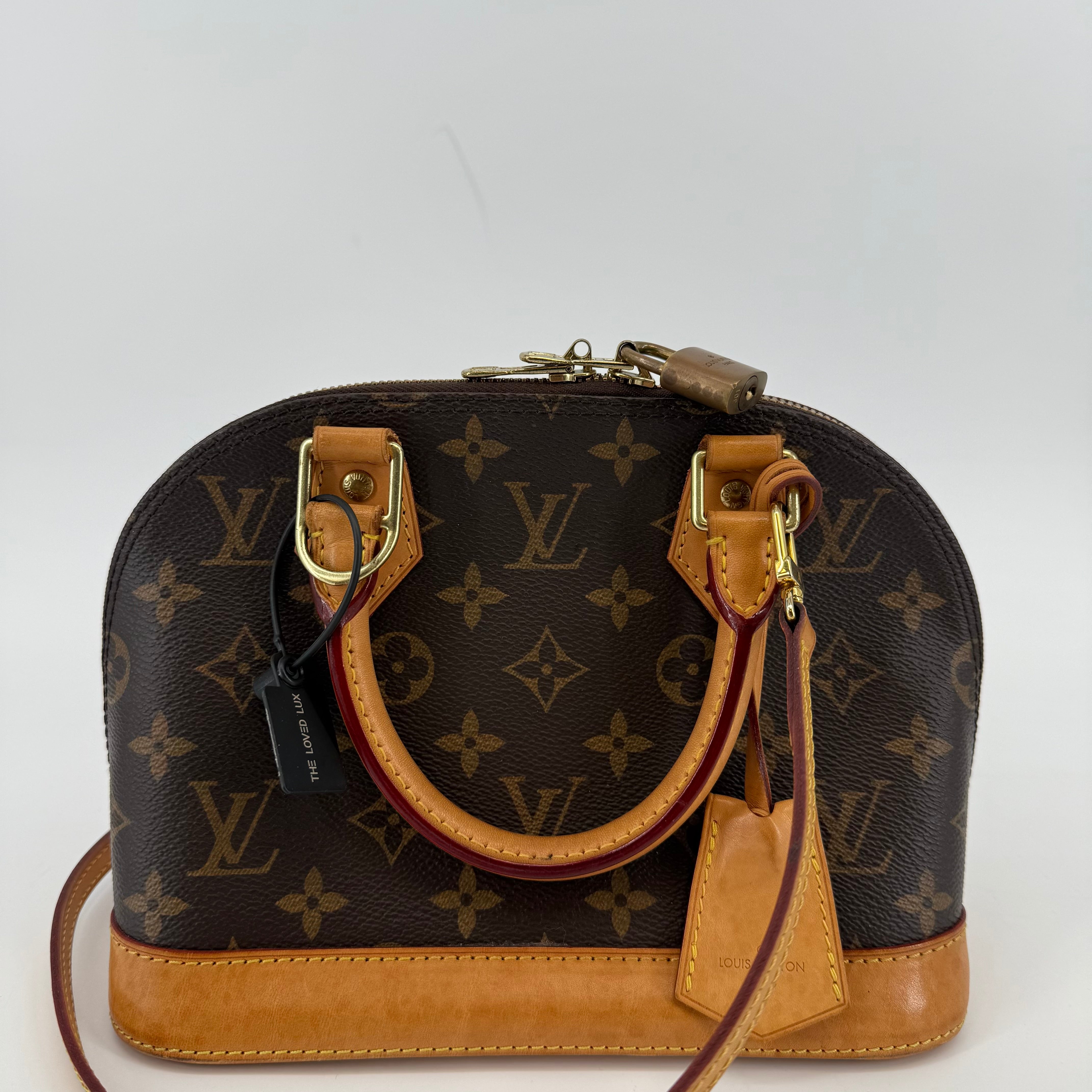 Louis Vuitton Monogram Alma BB With Strap (L-406)
