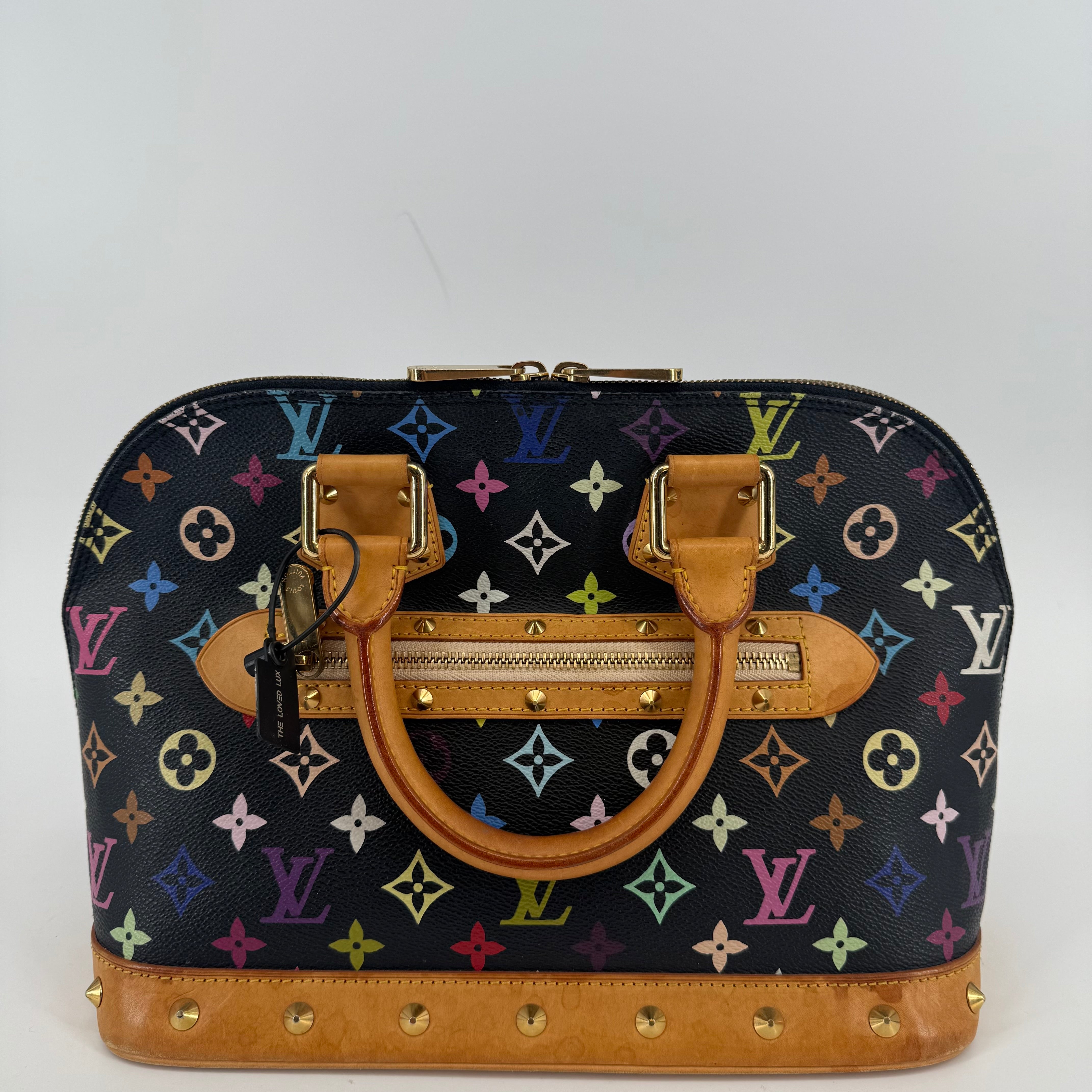 Louis Vuitton Takashi Murakami Black Alma PM (L-428)