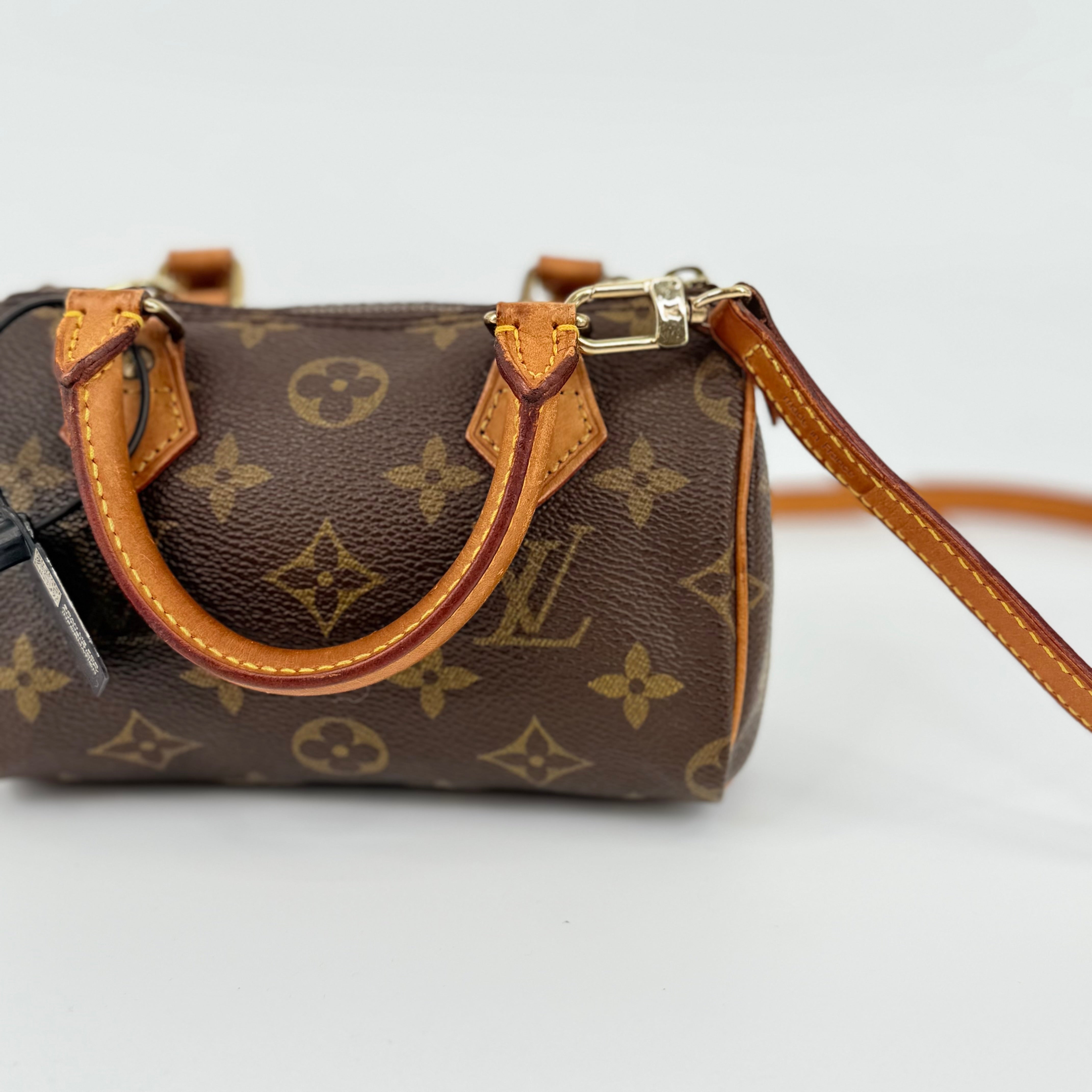 Louis Vuitton Monogram Nano Speedy With Strap