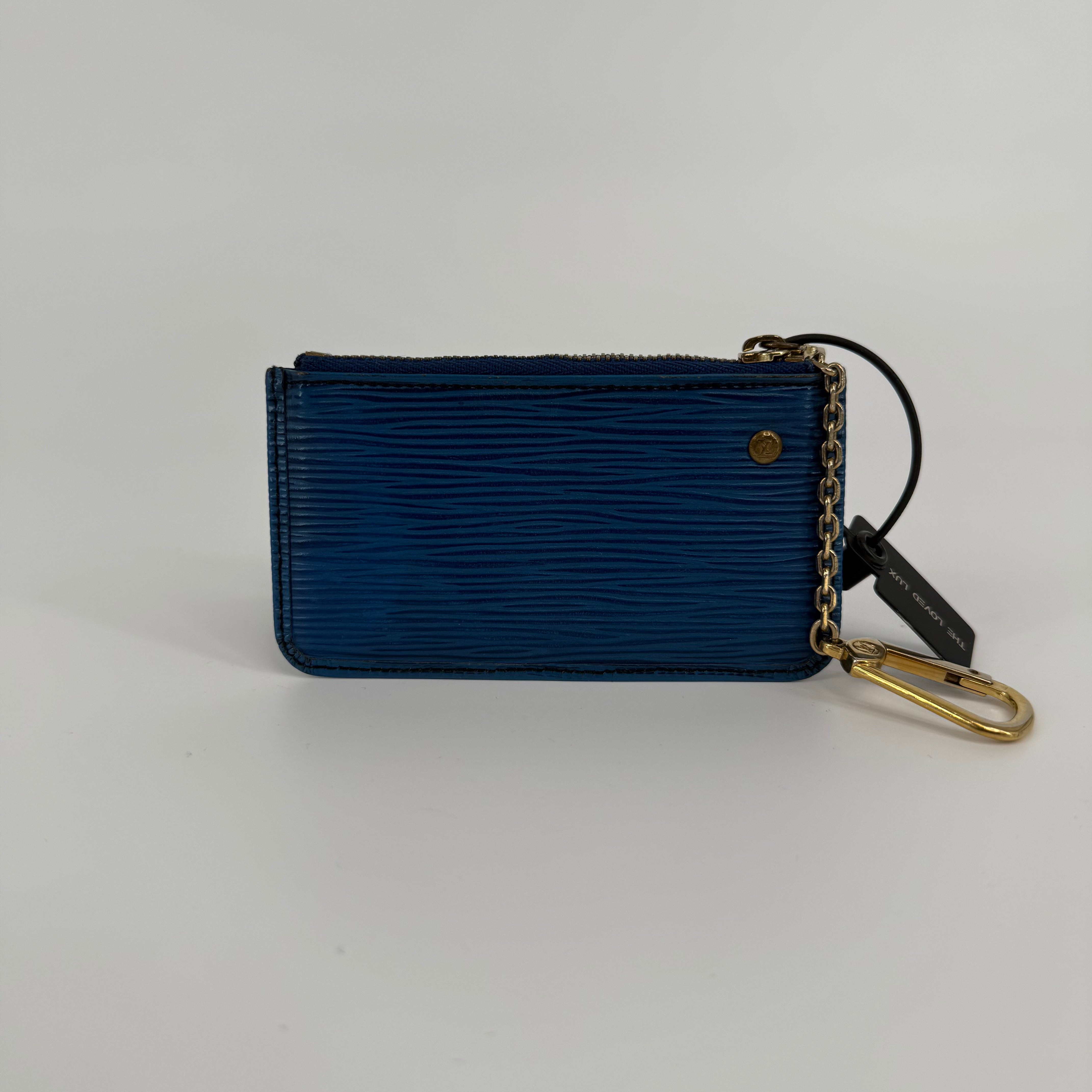 Louis Vuitton Epi Blue Coin Pouch