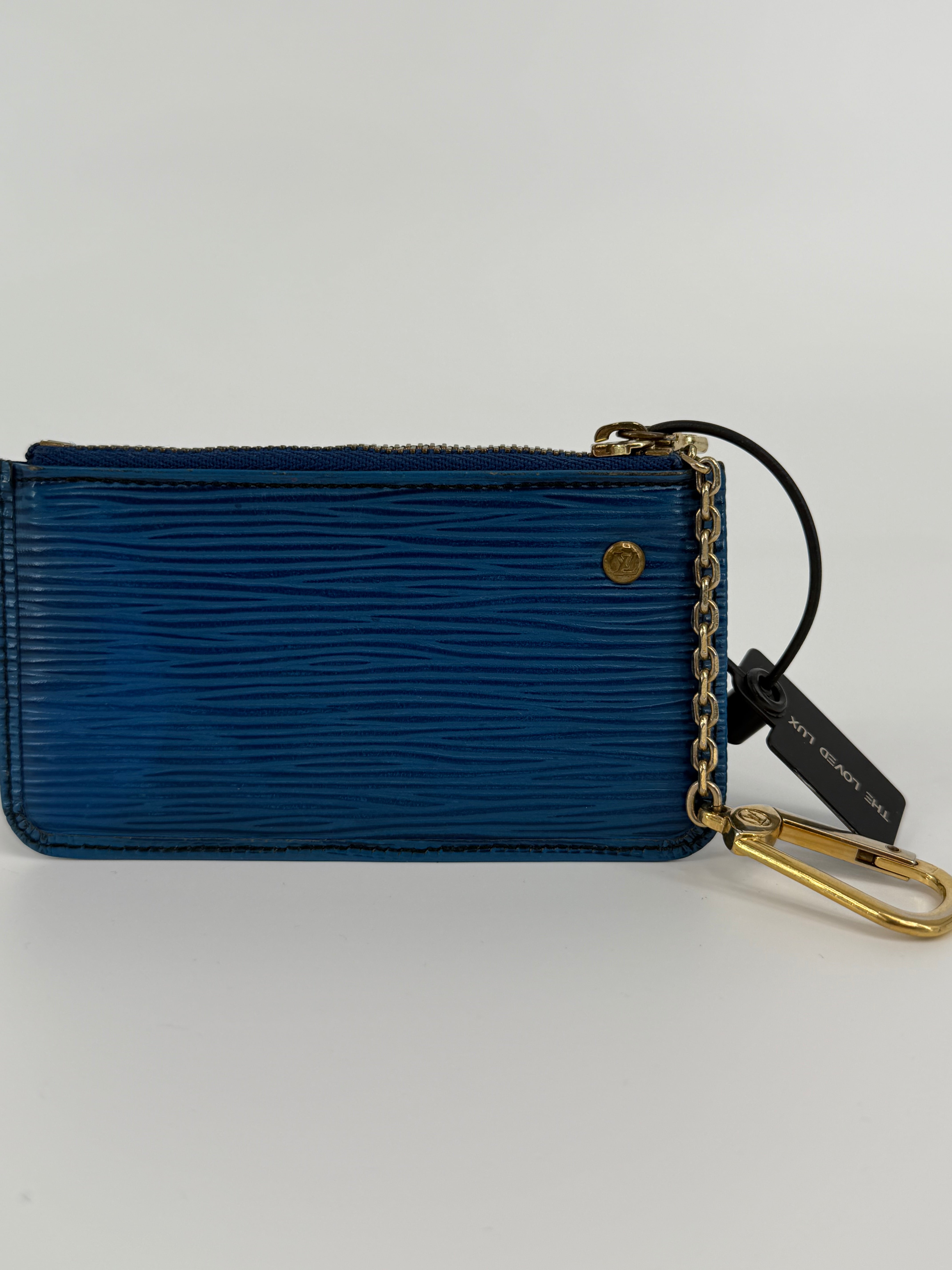 Louis Vuitton Epi Blue Coin Pouch