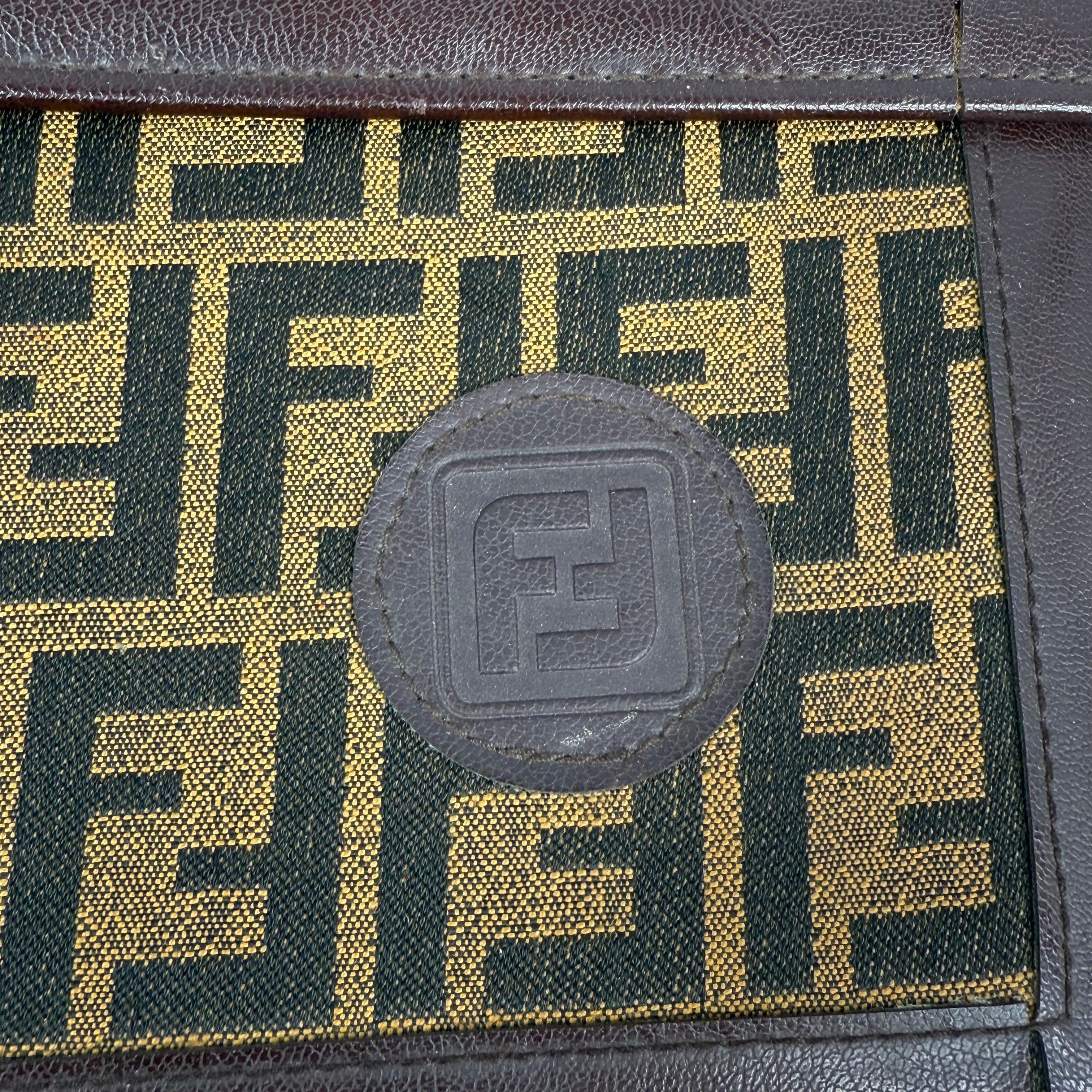FENDI Zucca Clutch Bag