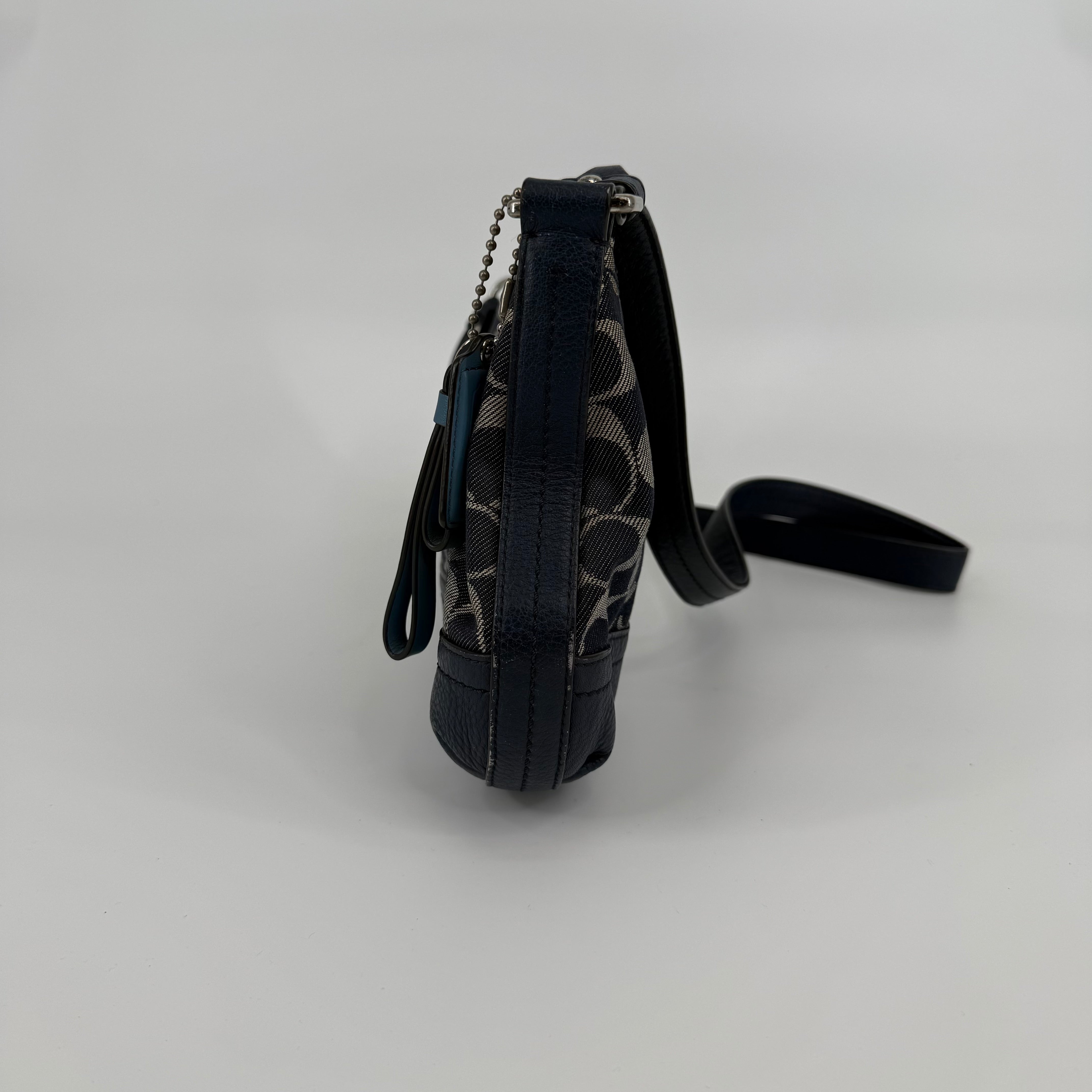 COACH Signature Denim Shoulder Bag