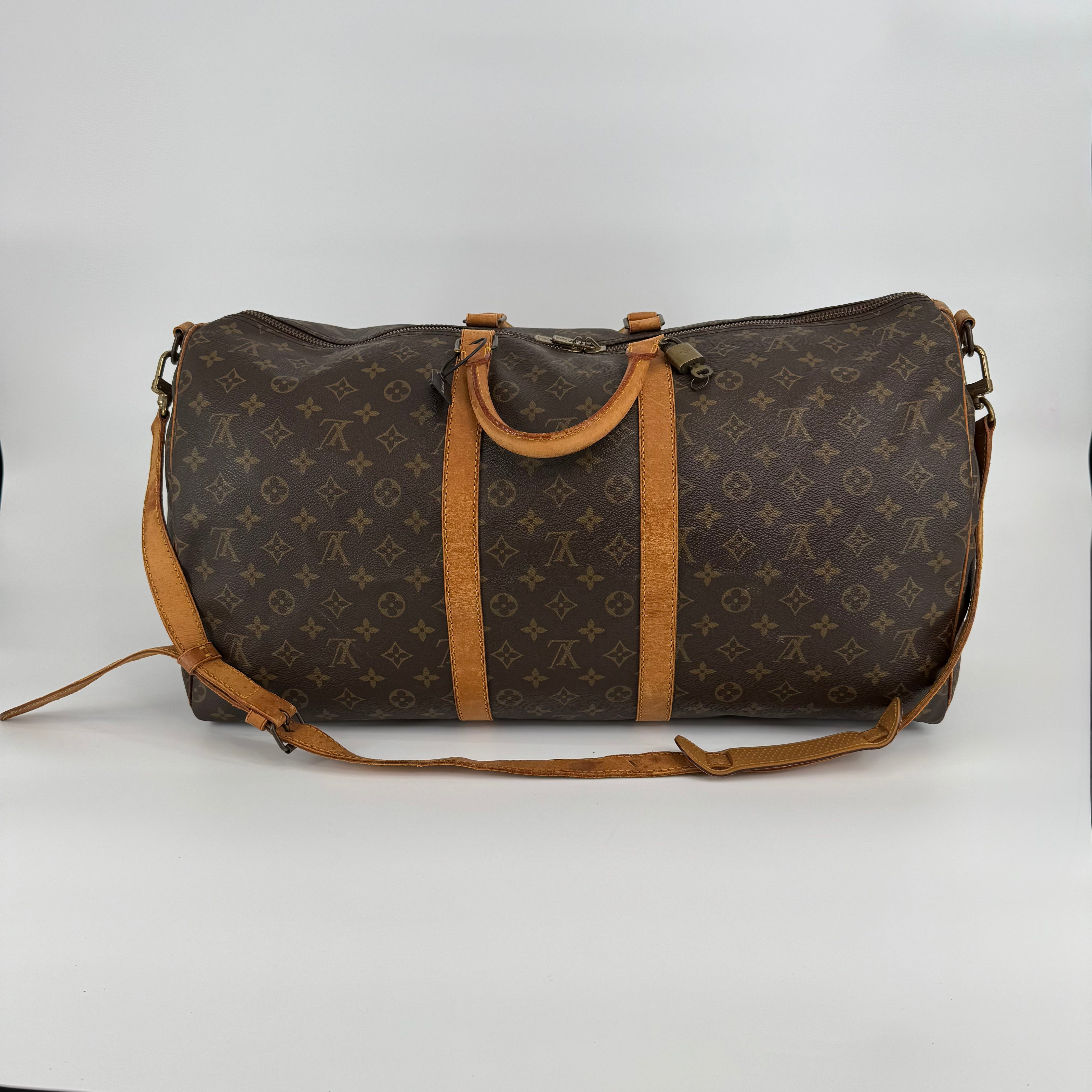 Louis Vuitton Monogram Keepall 55 With Strap