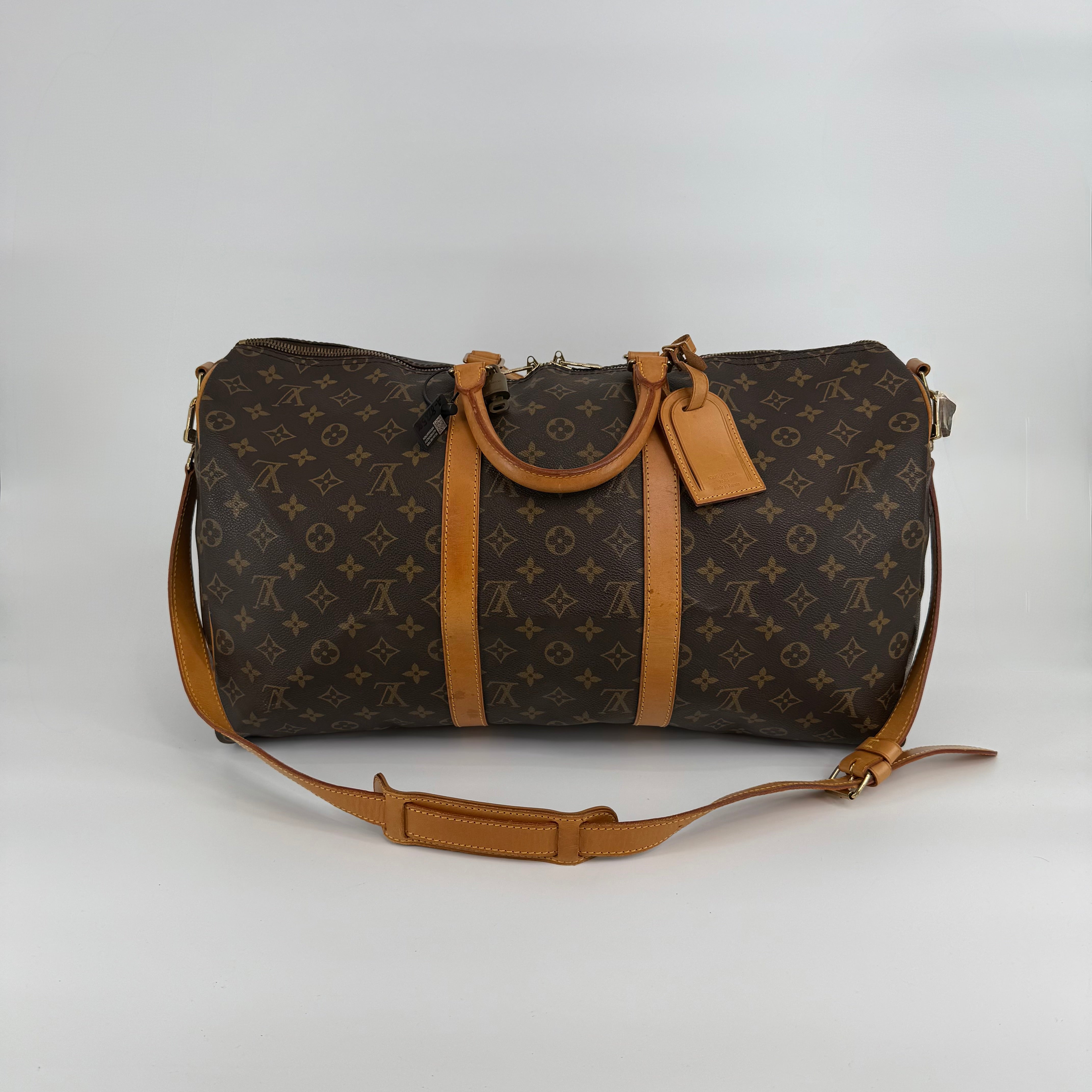 Louis Vuitton Monogram Keepall 50 With Strap