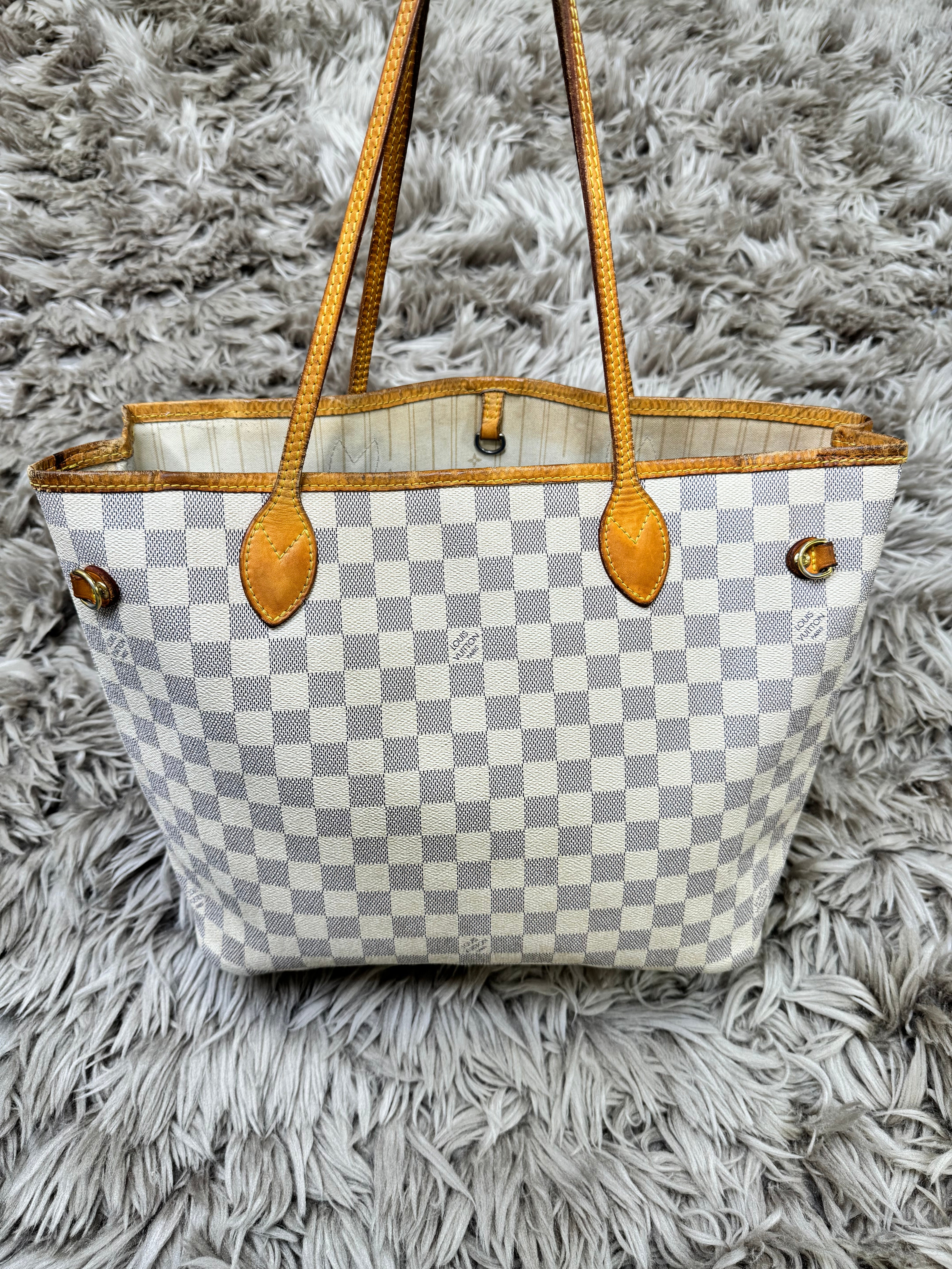 Louis Vuitton neverfull MM Damier azur