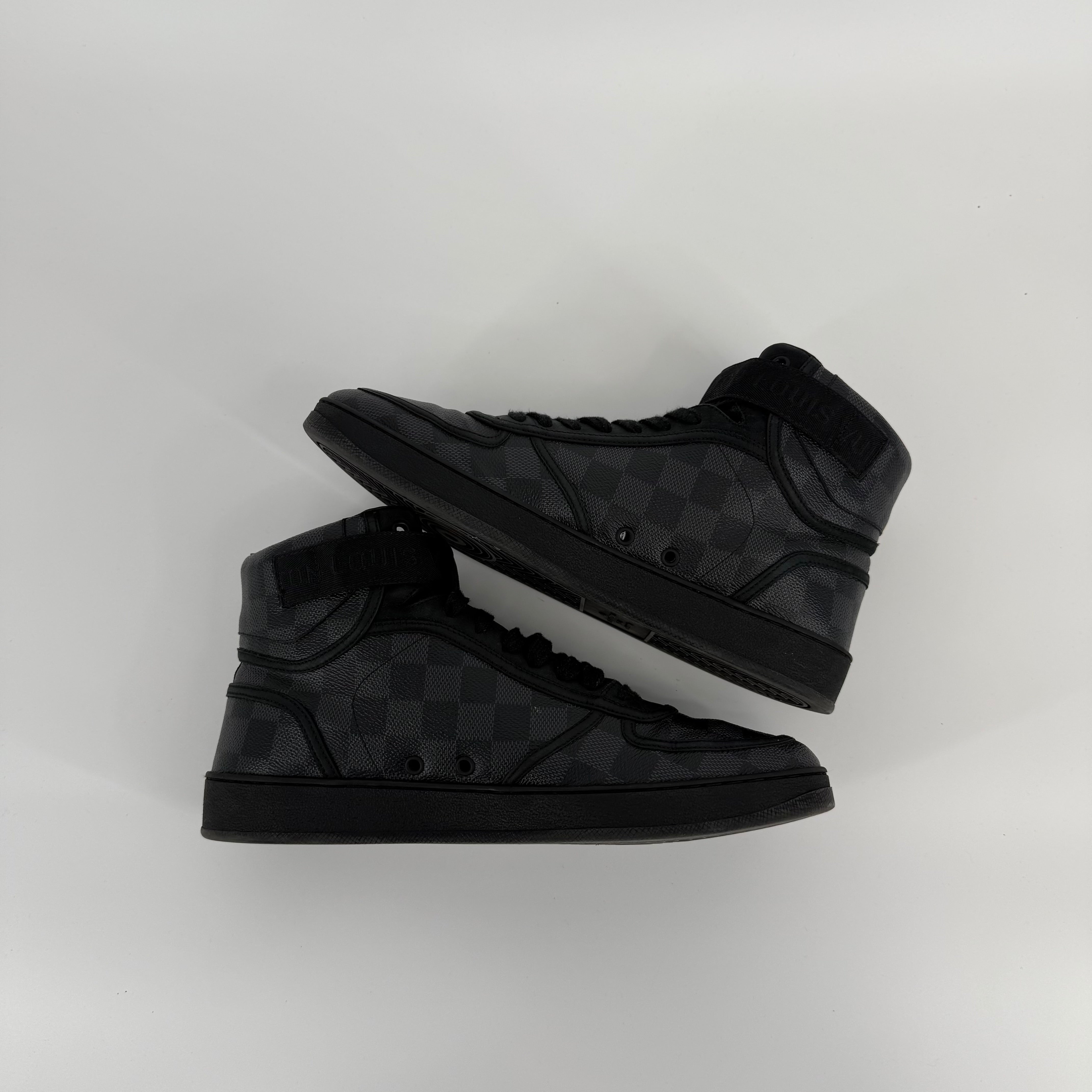 Louis Vuitton Damier Graphite Rivoli High Top Trainers Size 7
