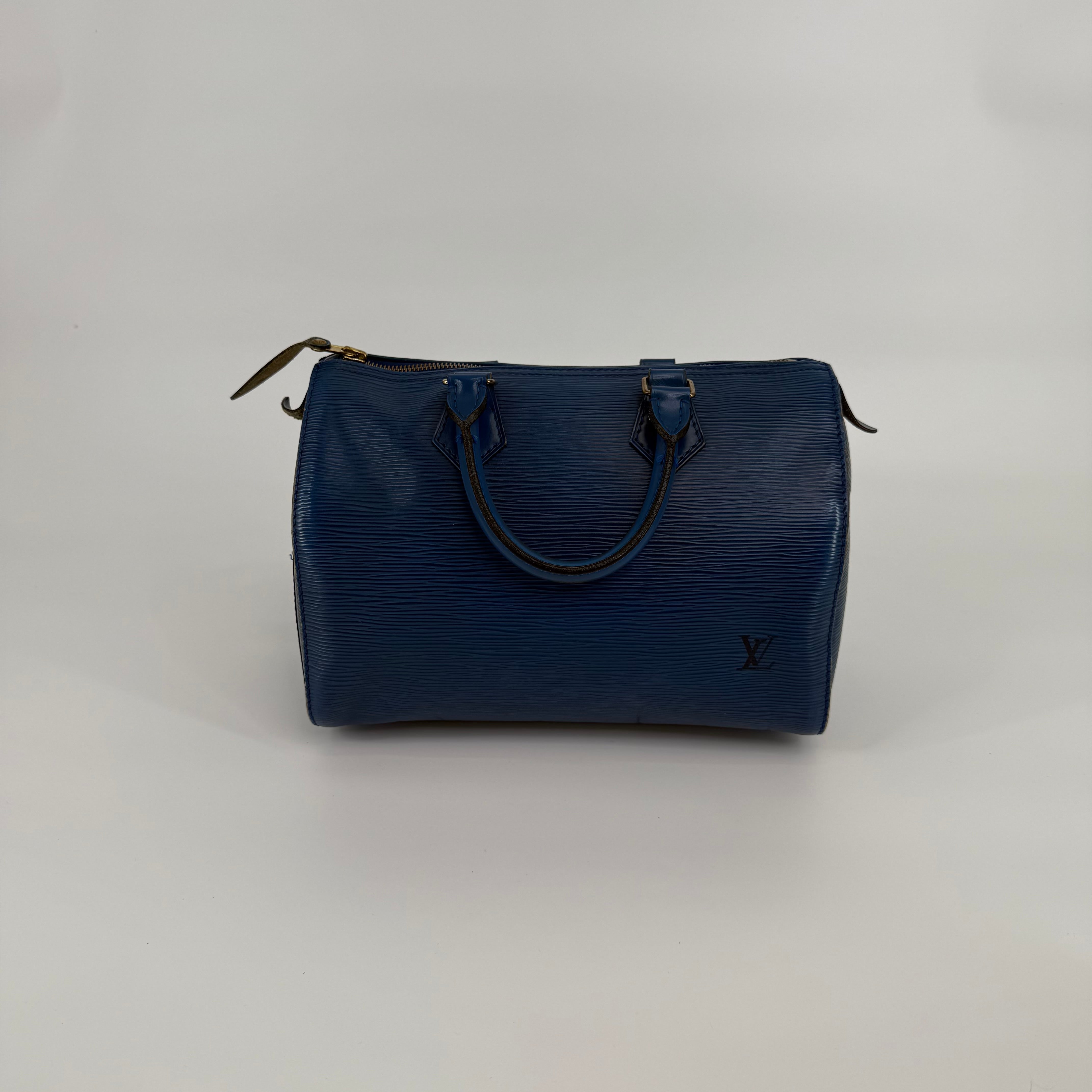 Louis Vuitton Epi Blue Speedy 25