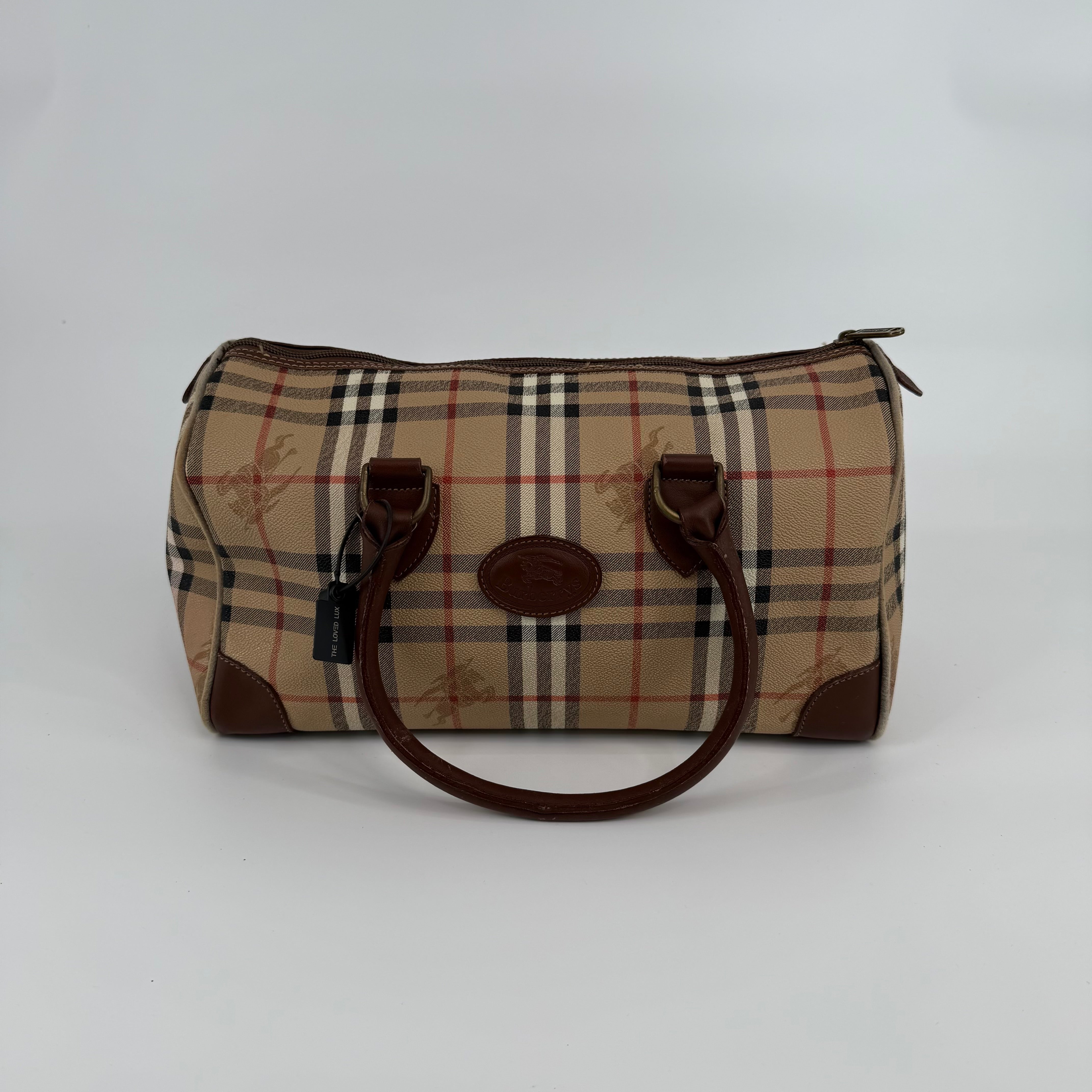 Burberry Nova Check Boston Bag