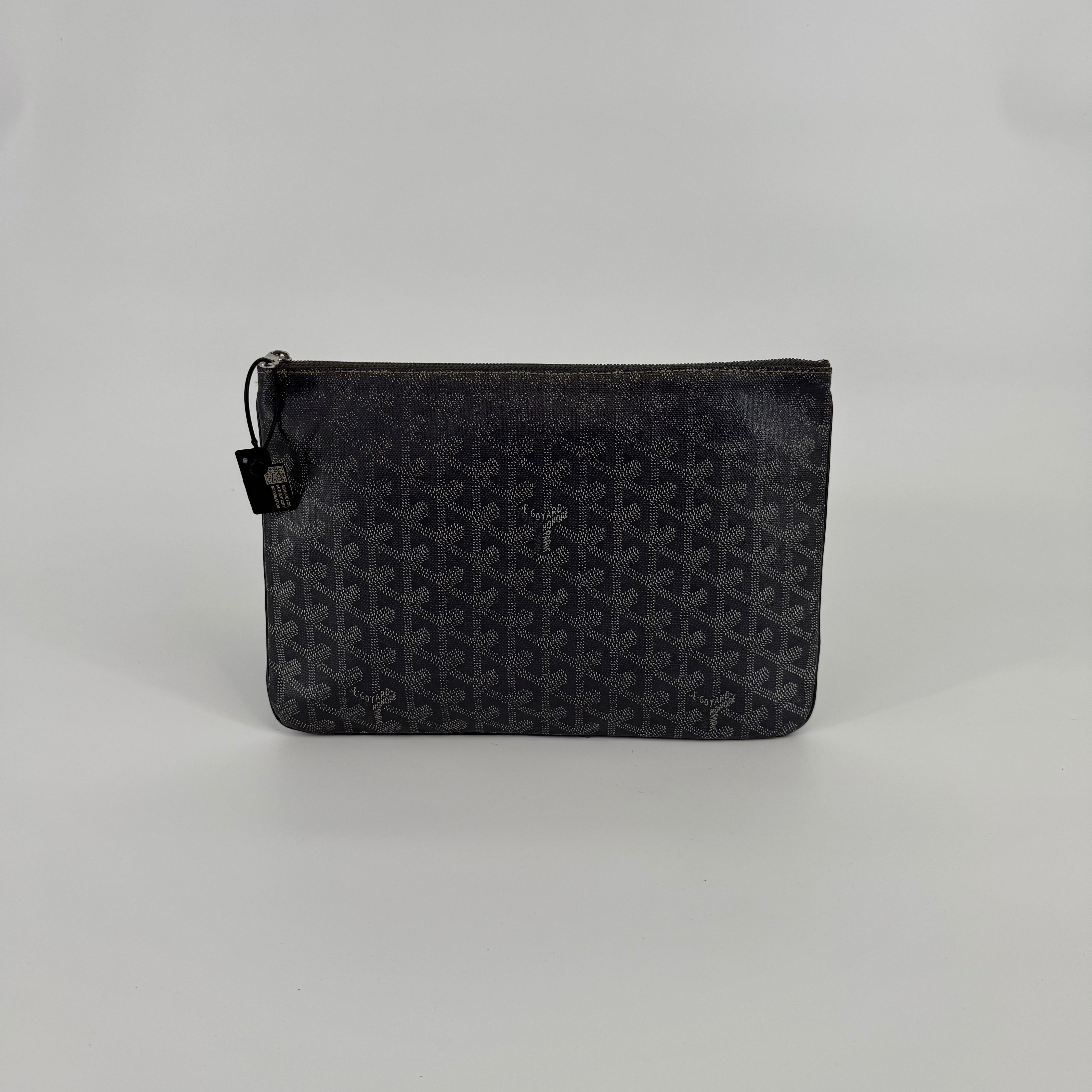 GOYARD Grey Senat Clutch MM