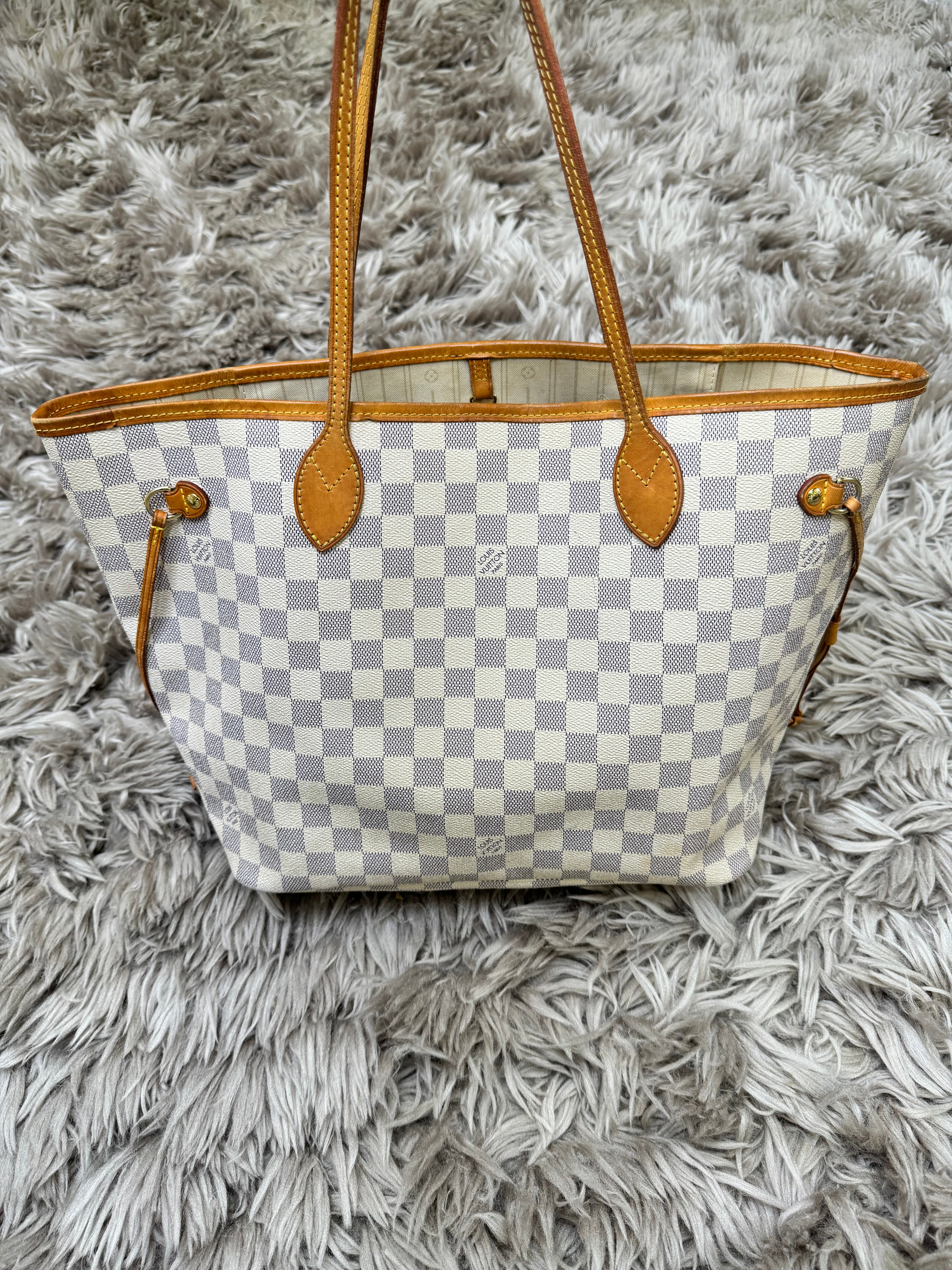 Louis Vuitton neverfull MM Damier azur