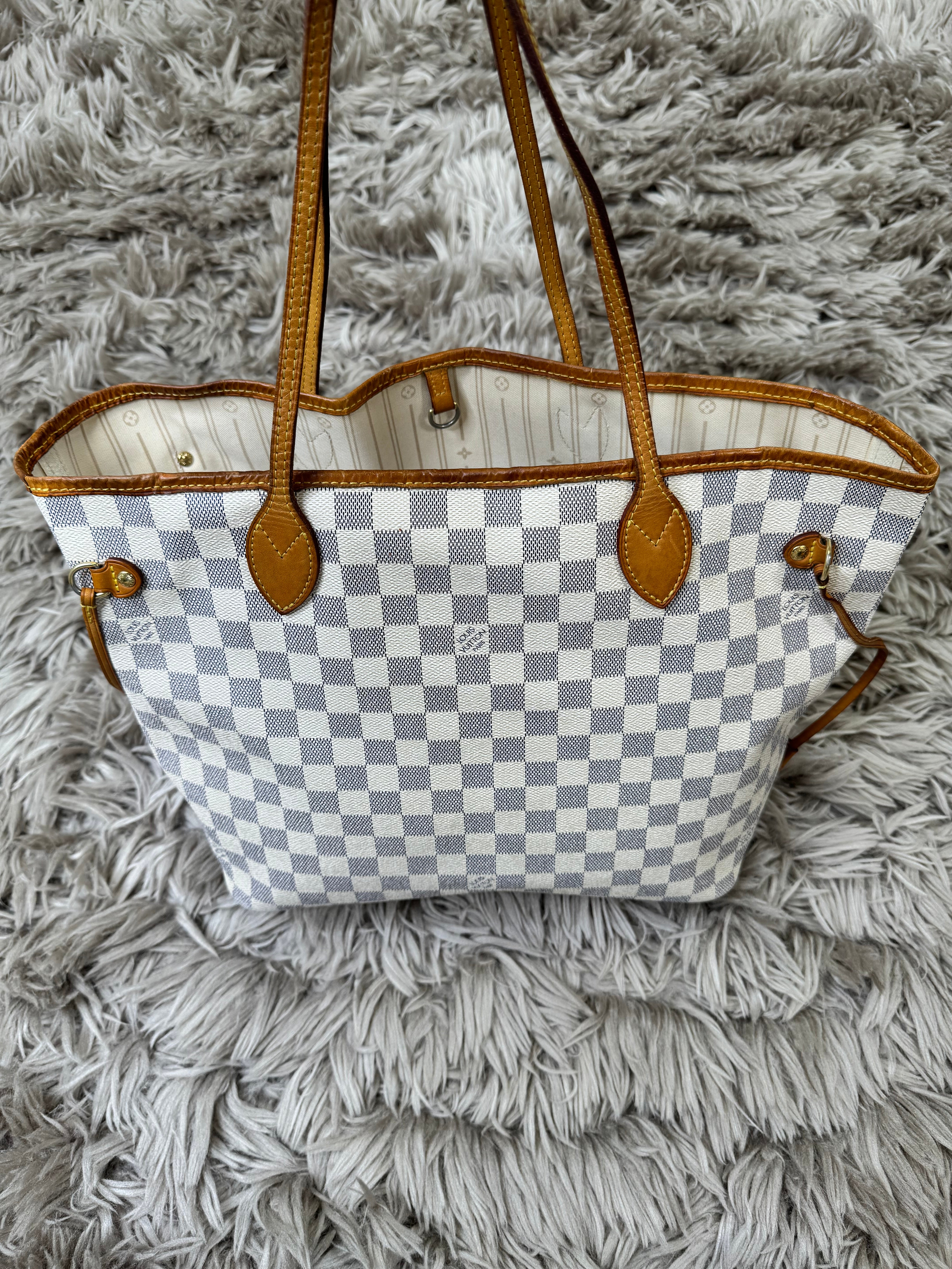 Louis Vuitton neverfull MM Damier azur