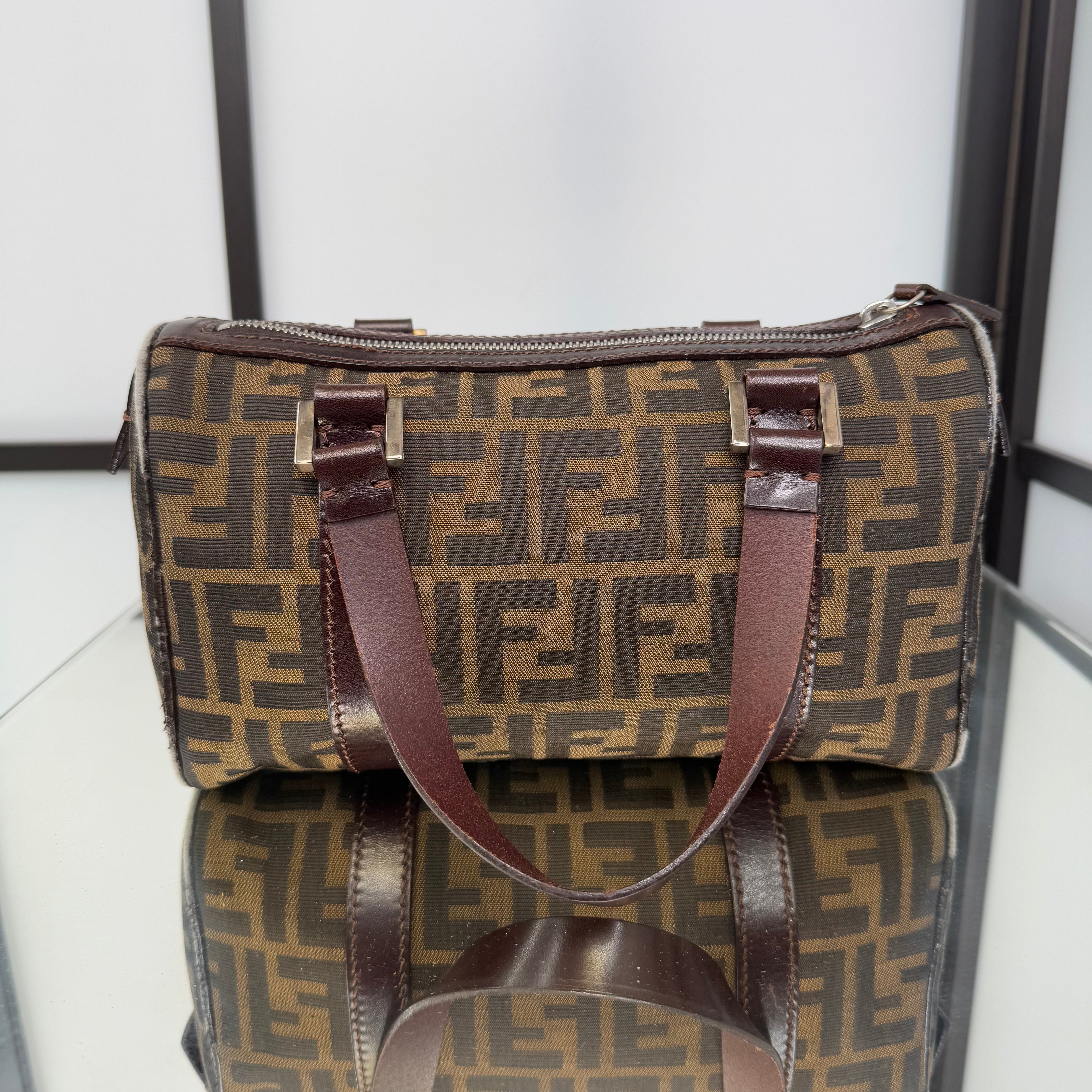 FENDI Mini Boston Handbag
