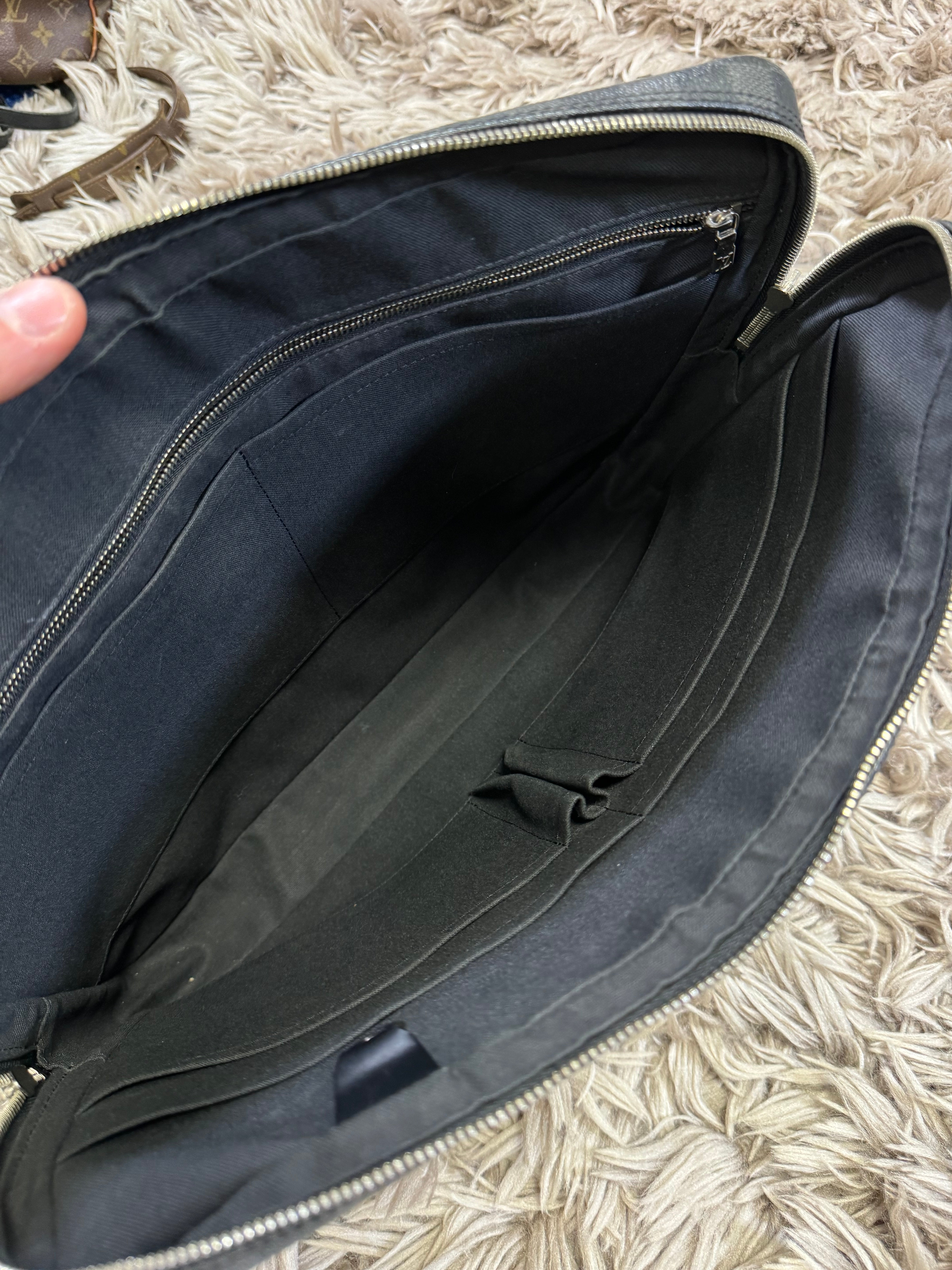 Louis Vuitton black laptop bag