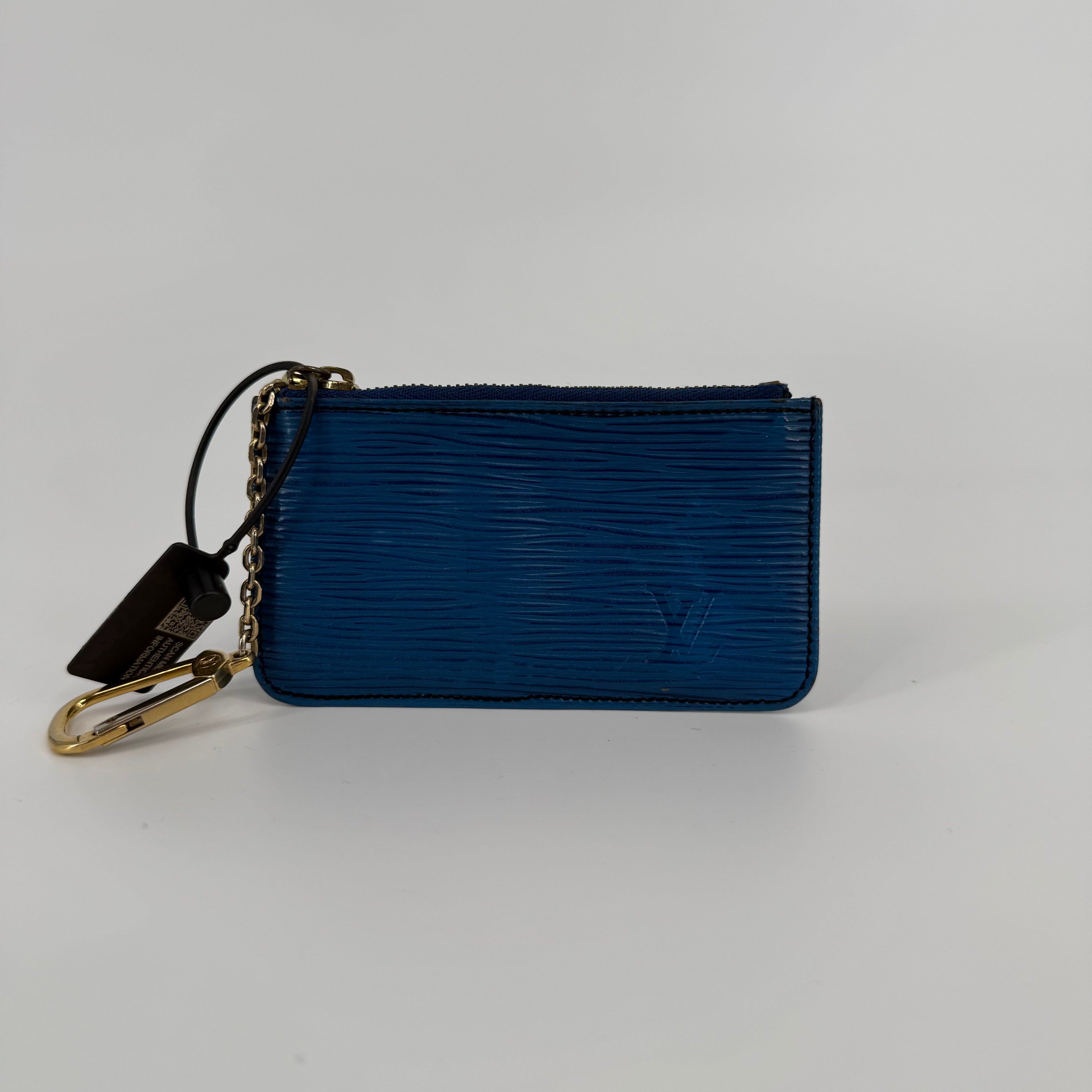 Louis Vuitton Epi Blue Coin Pouch