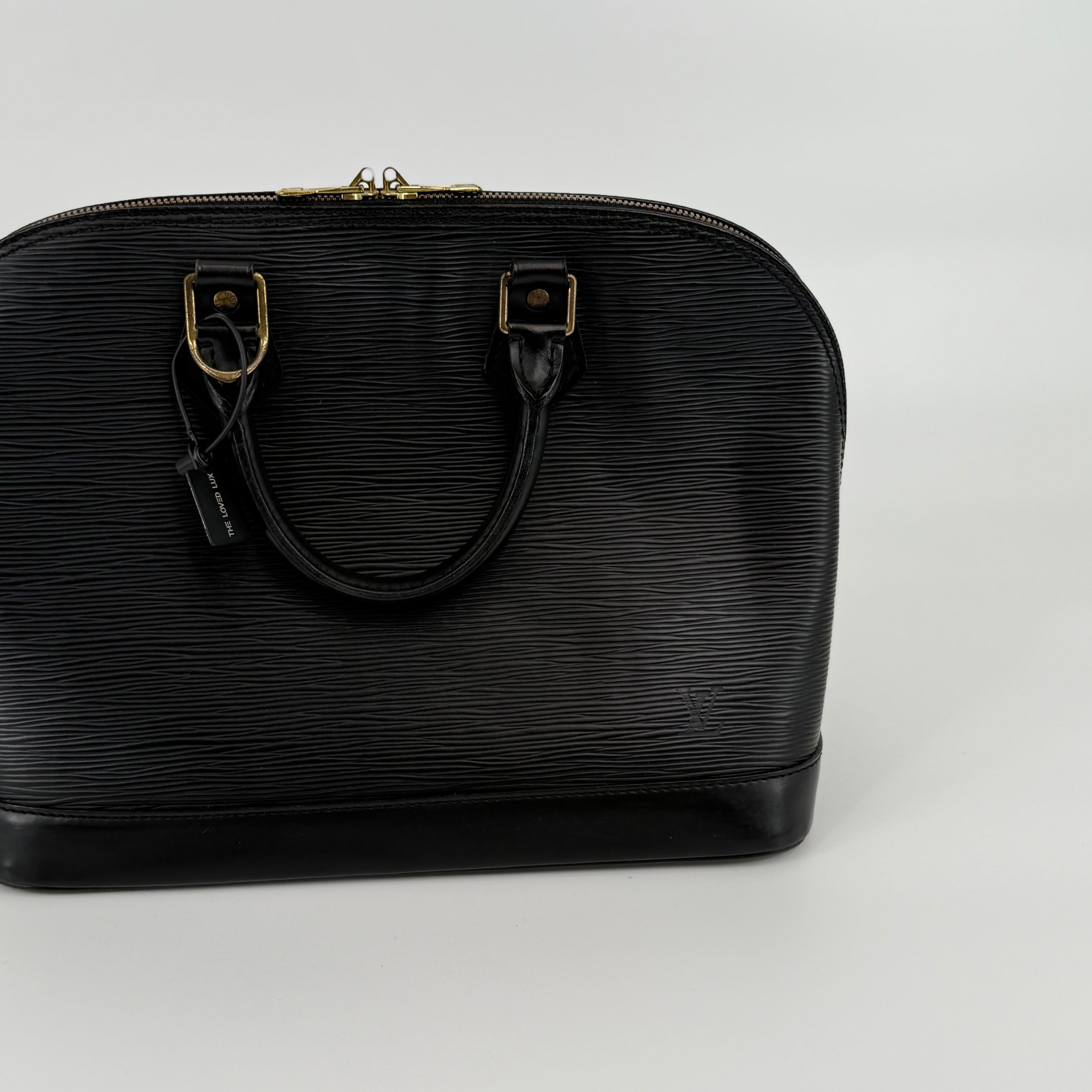 Louis Vuitton Epi Black Alma