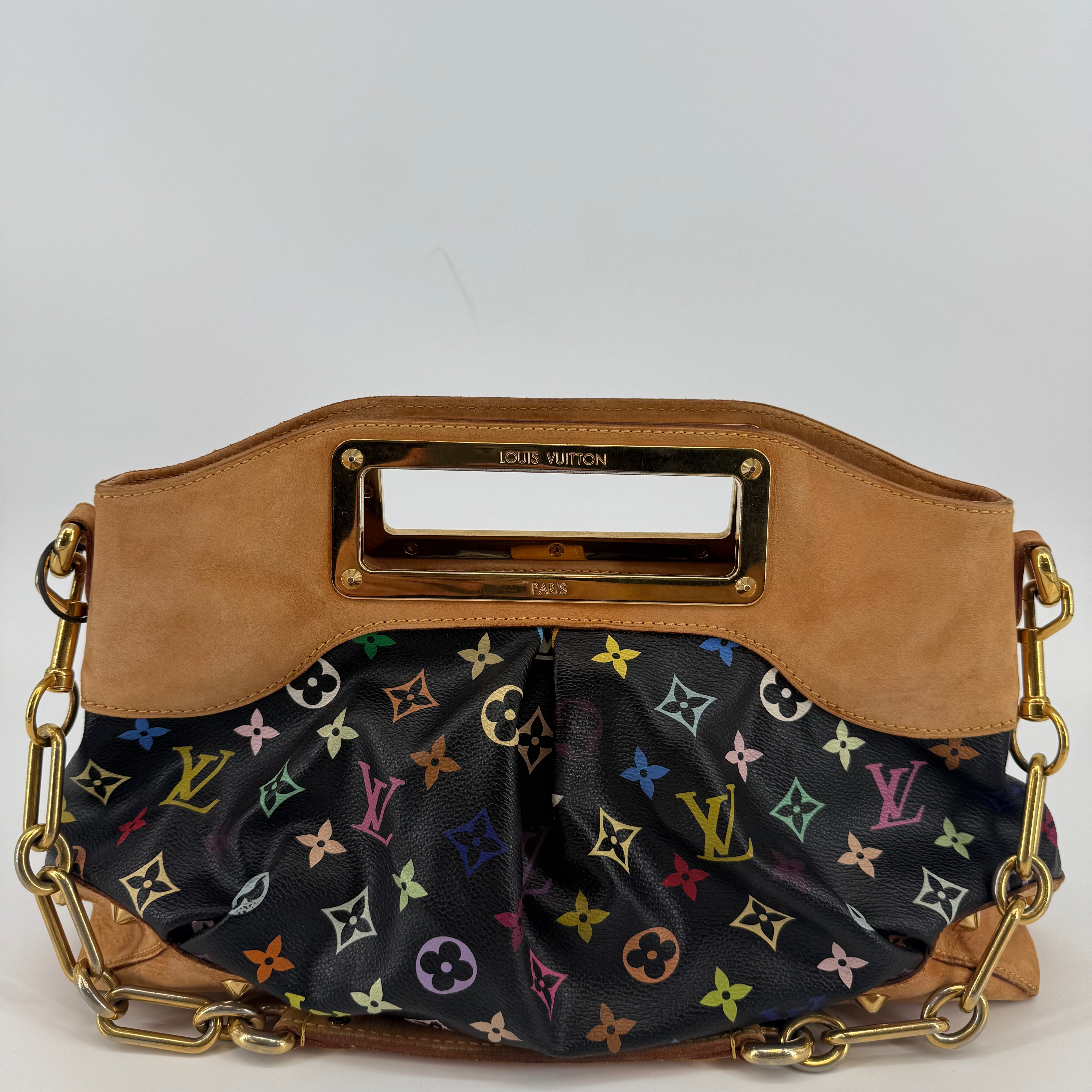 Louis Vuitton Takashi Murakami Black Judy Handbag (L-100)
