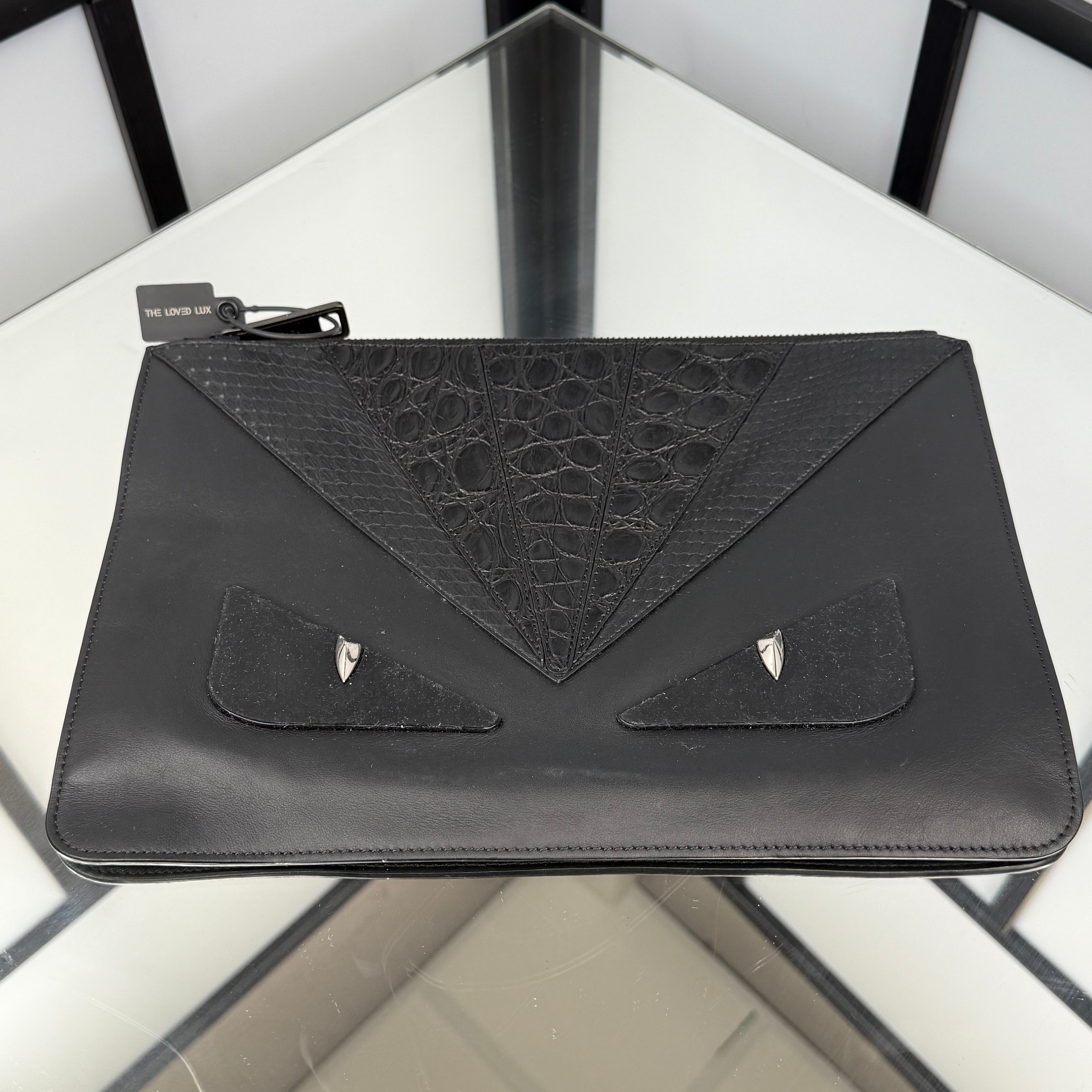 FENDI Monstwr Eyes Clutch Bag