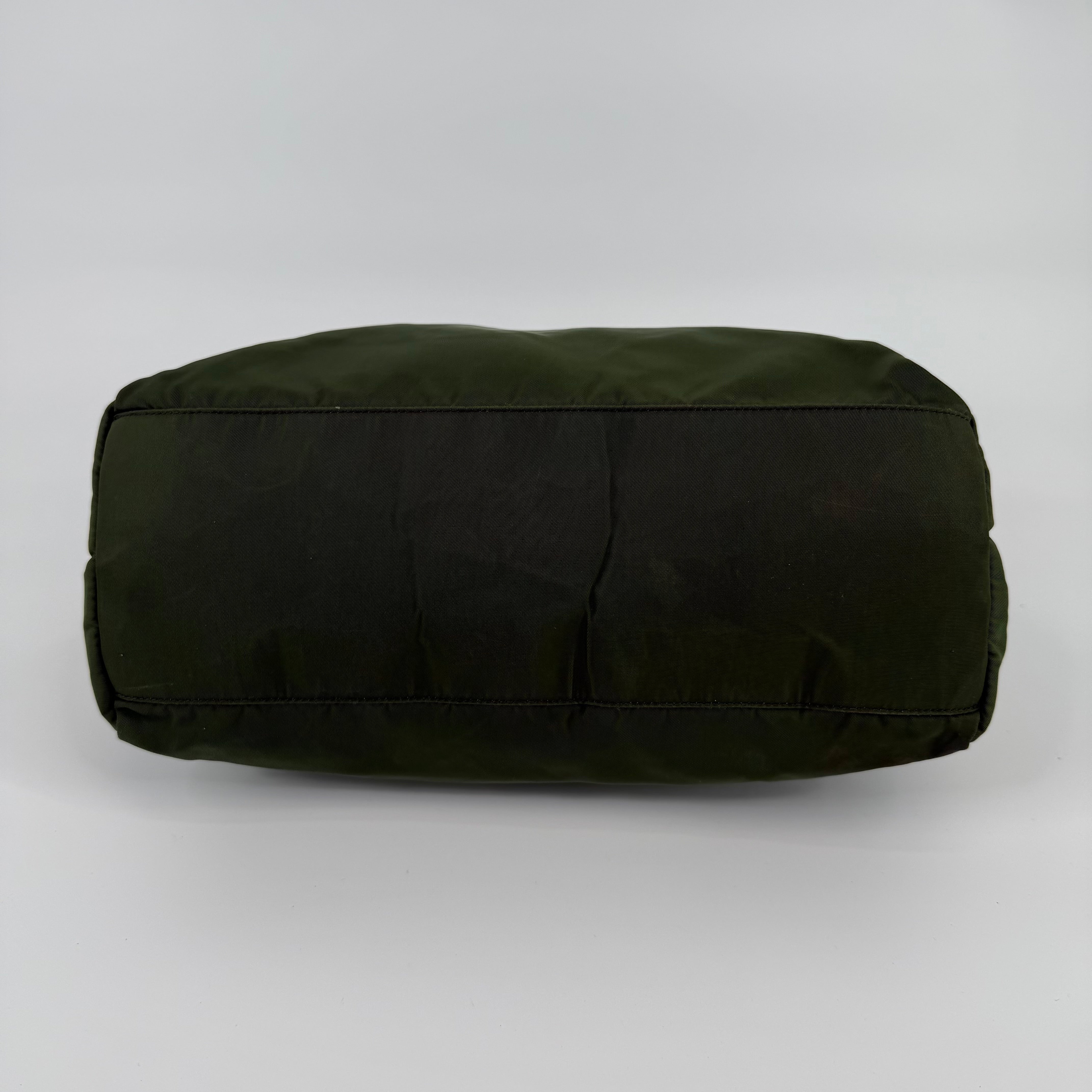Prada Khaki Green Nylon Handbag