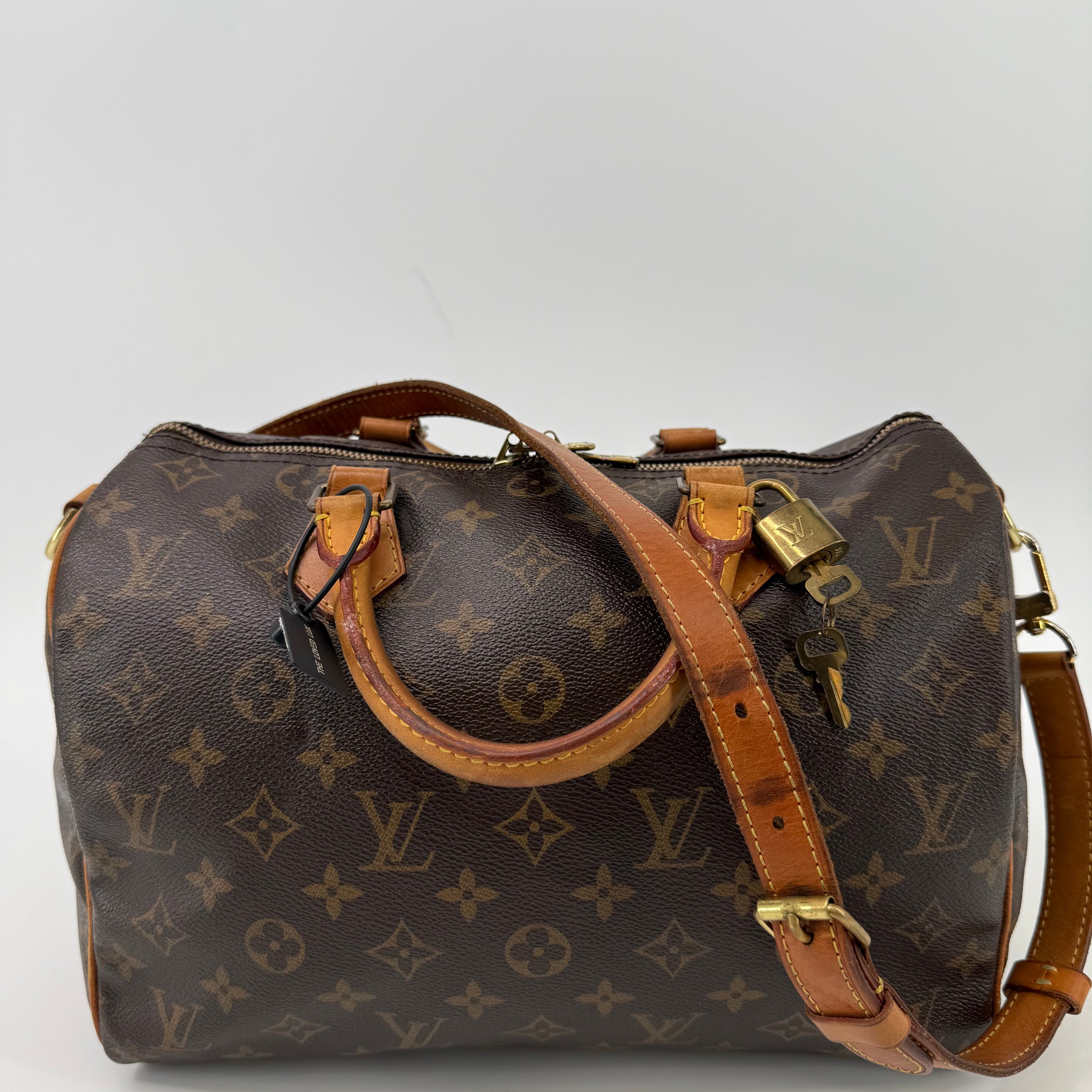 Louis Vuitton Monogram Speedy 30 Bandoulière (L-488)