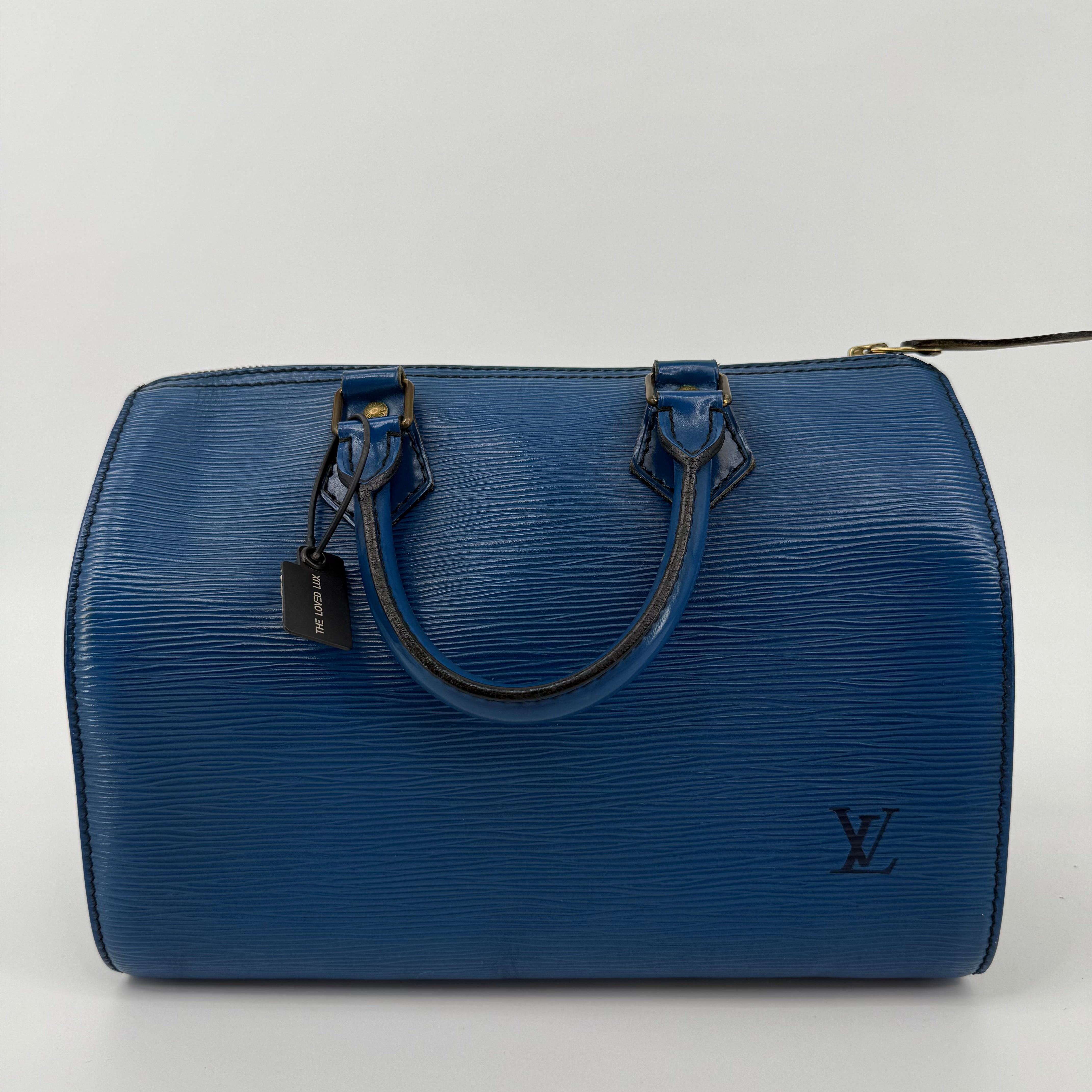 Louis Vuitton Epi Blue Speedy 25