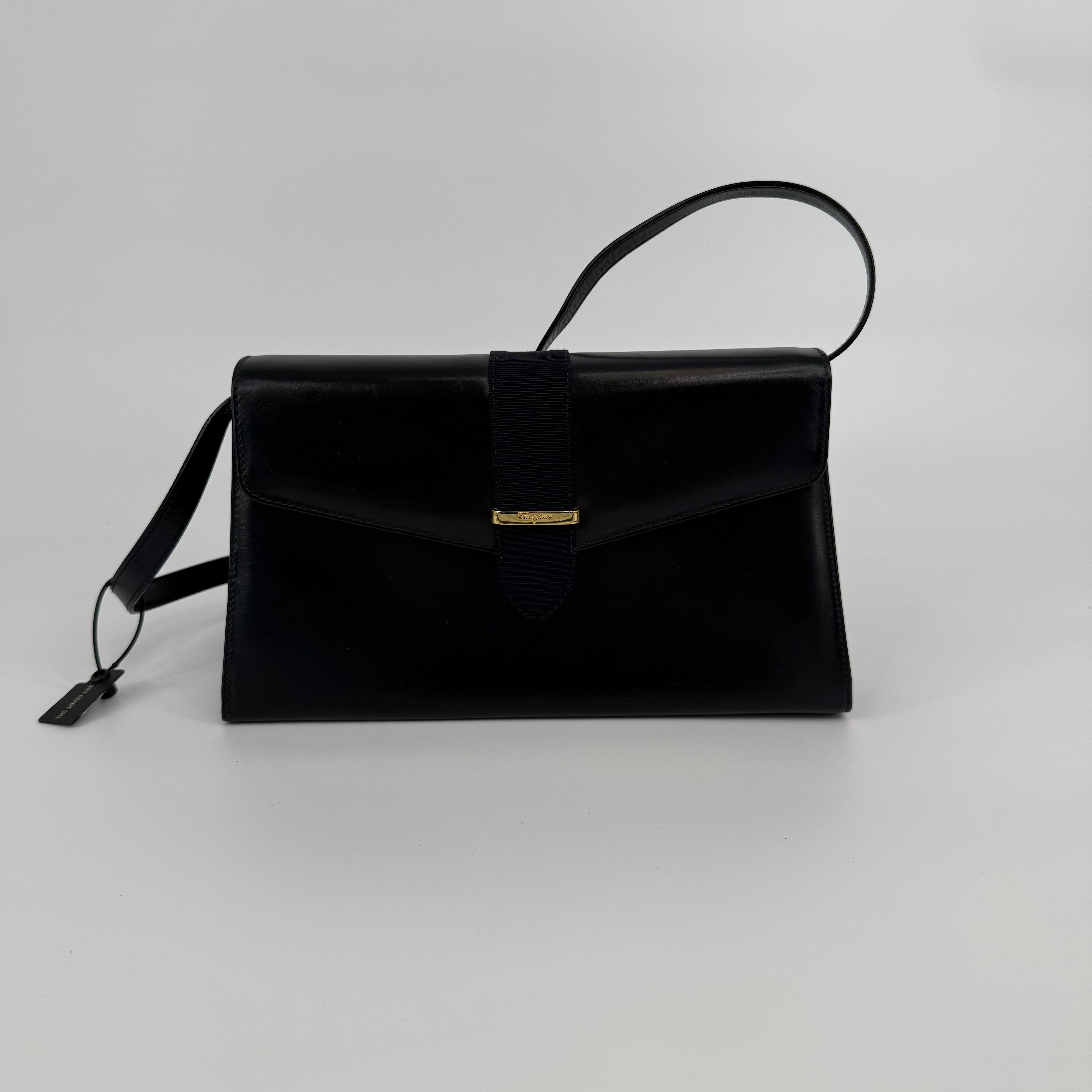 Salvatore Ferragamo Navy Mini Shoulder Crossbody Handbag