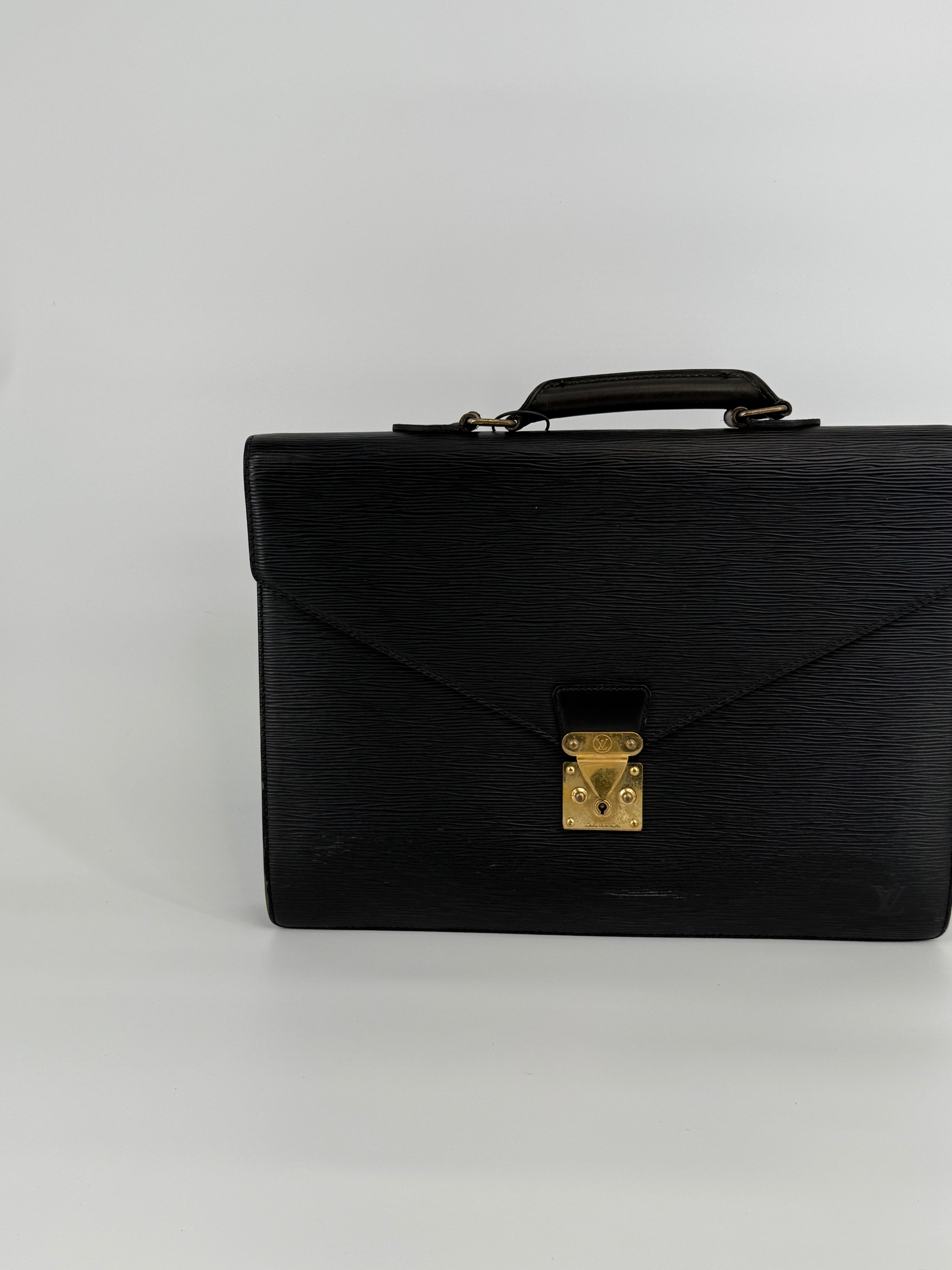 Louis Vuitton Epi Black Briefcase 40cm
