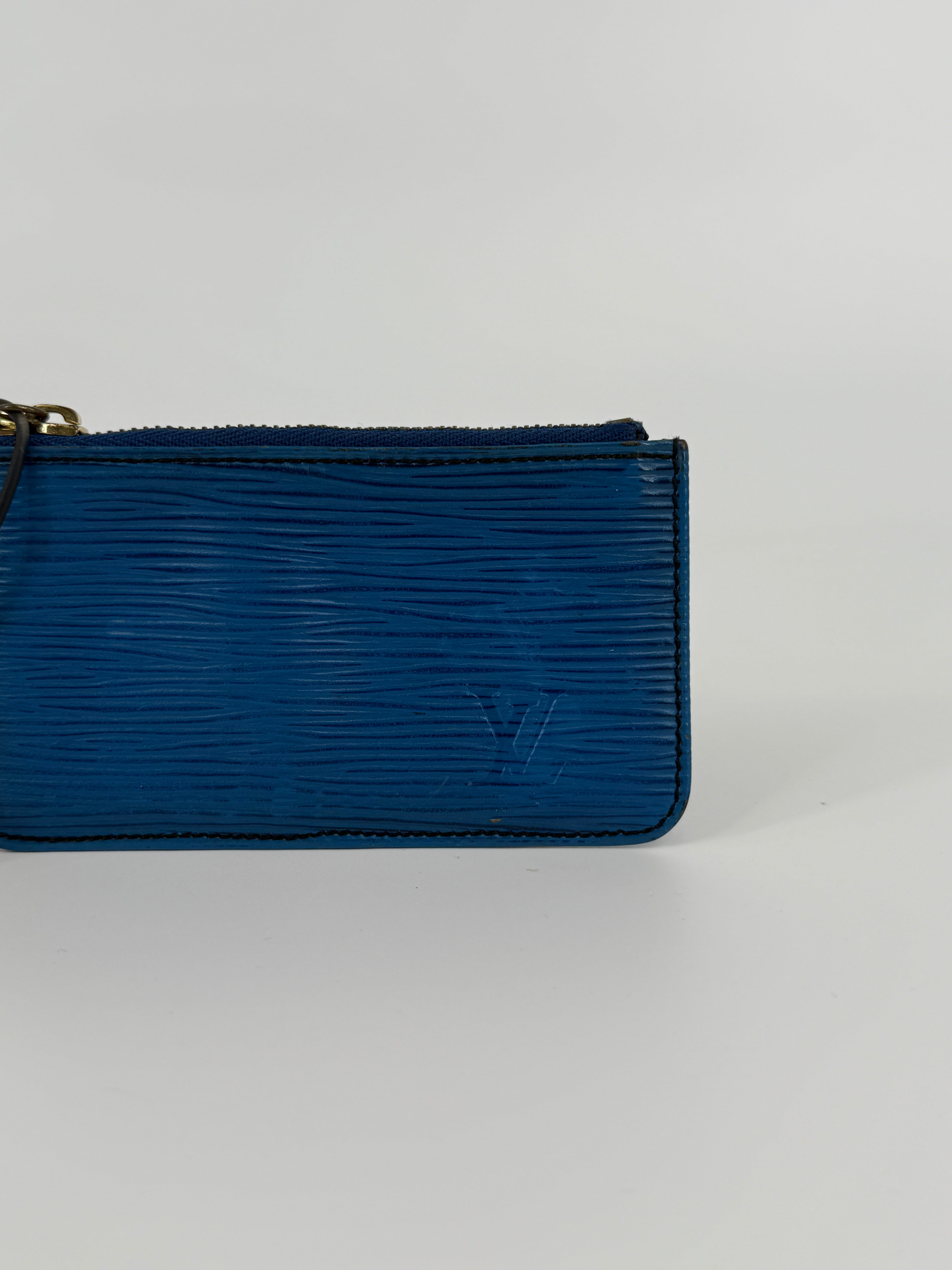 Louis Vuitton Epi Blue Coin Pouch