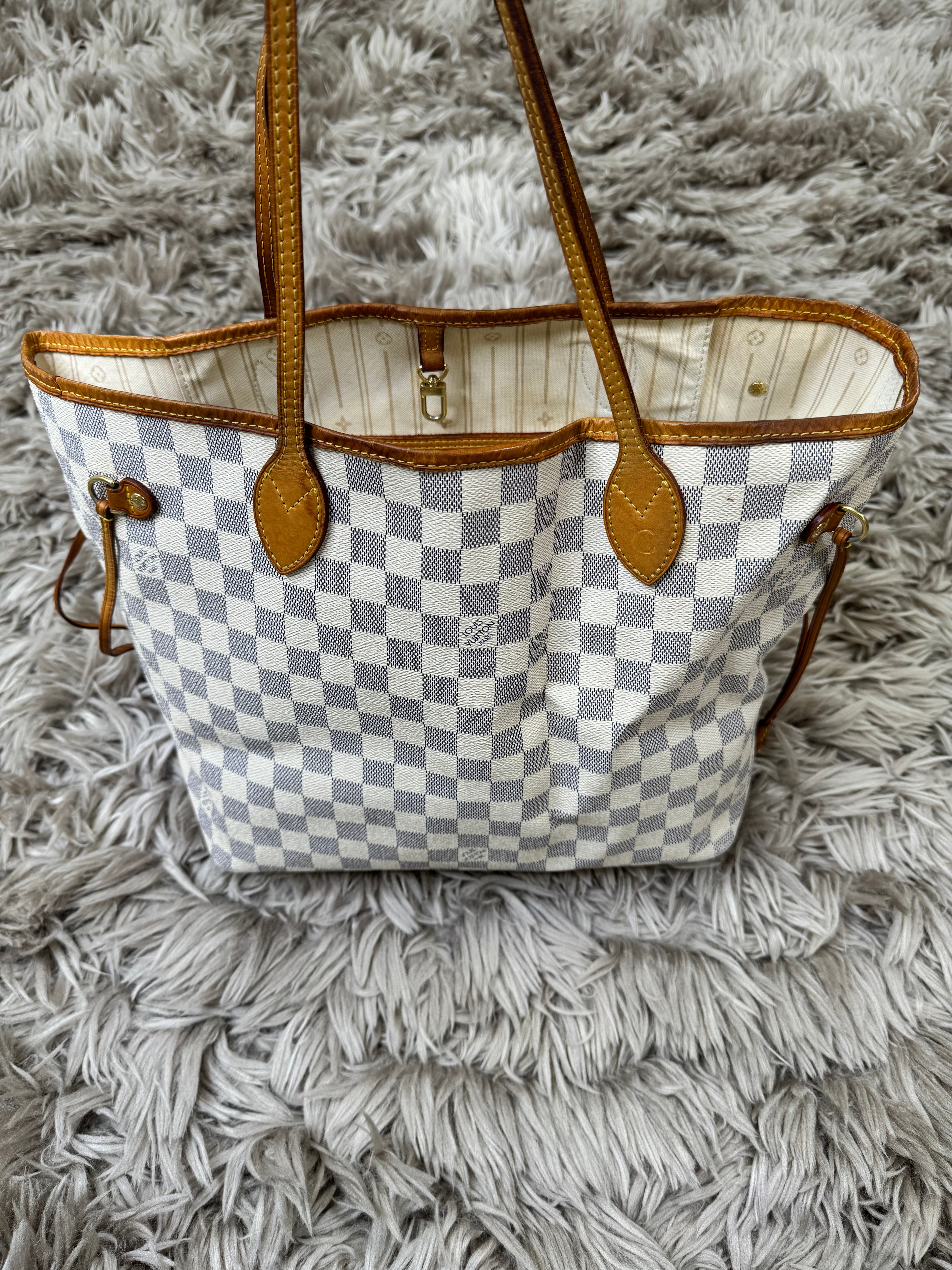 Louis Vuitton neverfull MM Damier azur