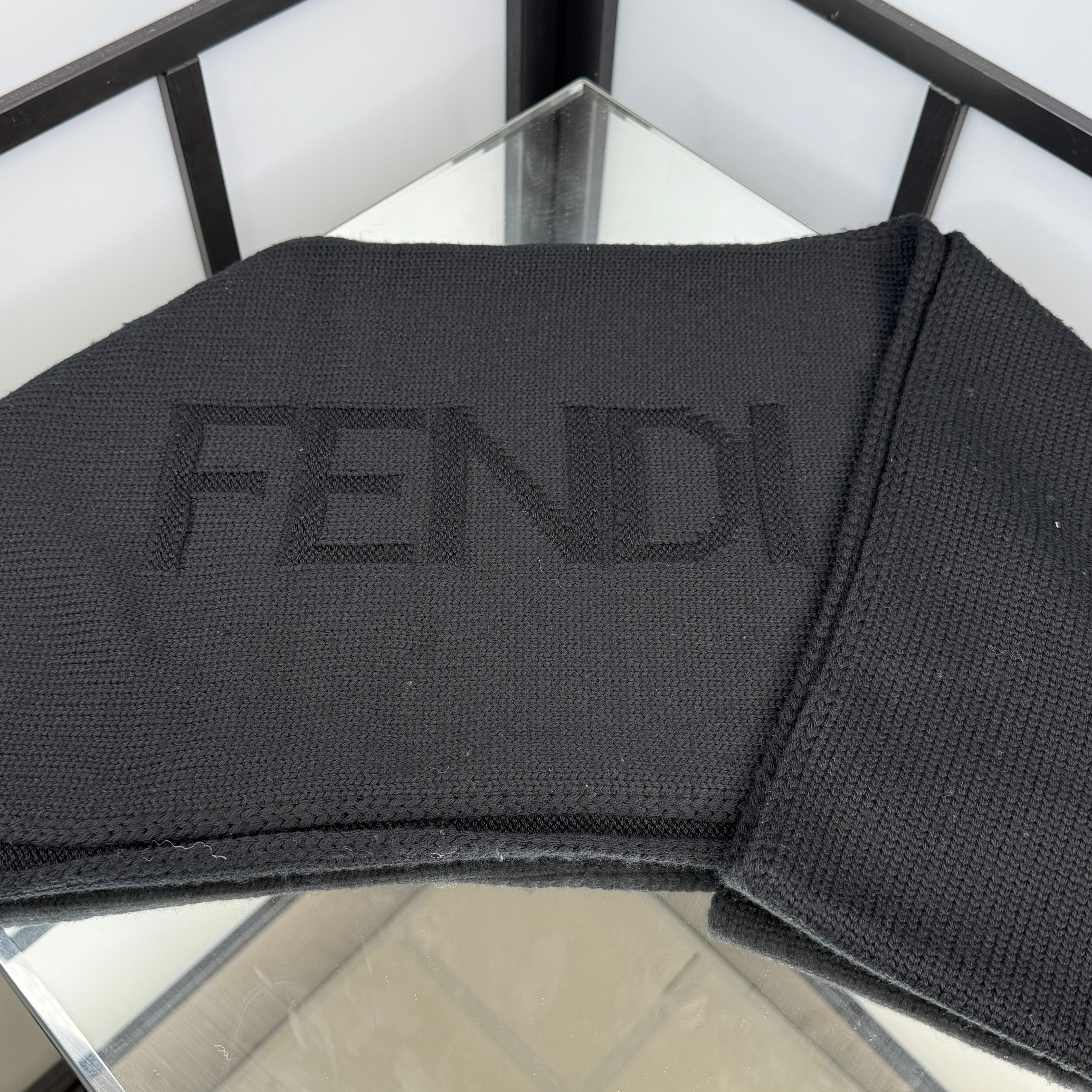 FENDI Black Scarf