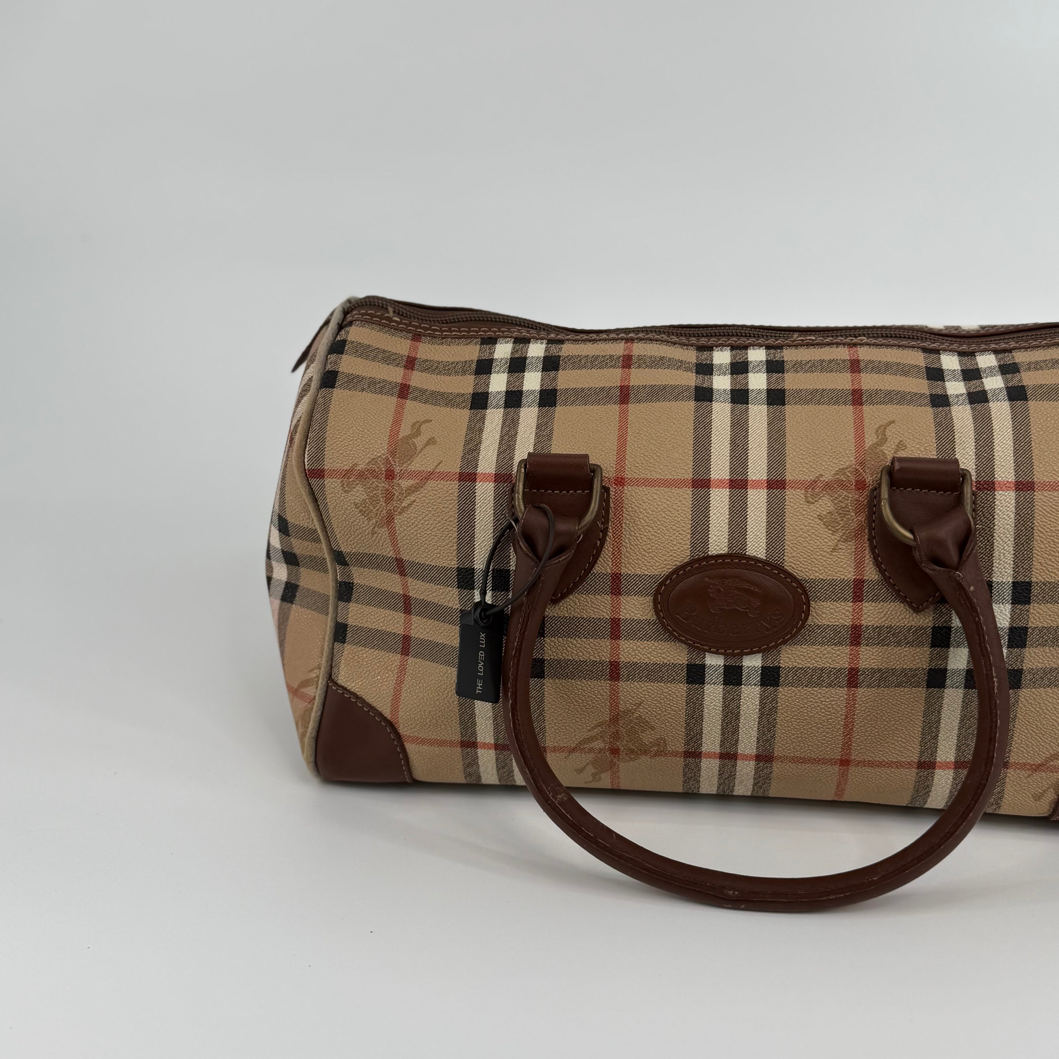 Burberry Nova Check Boston Bag