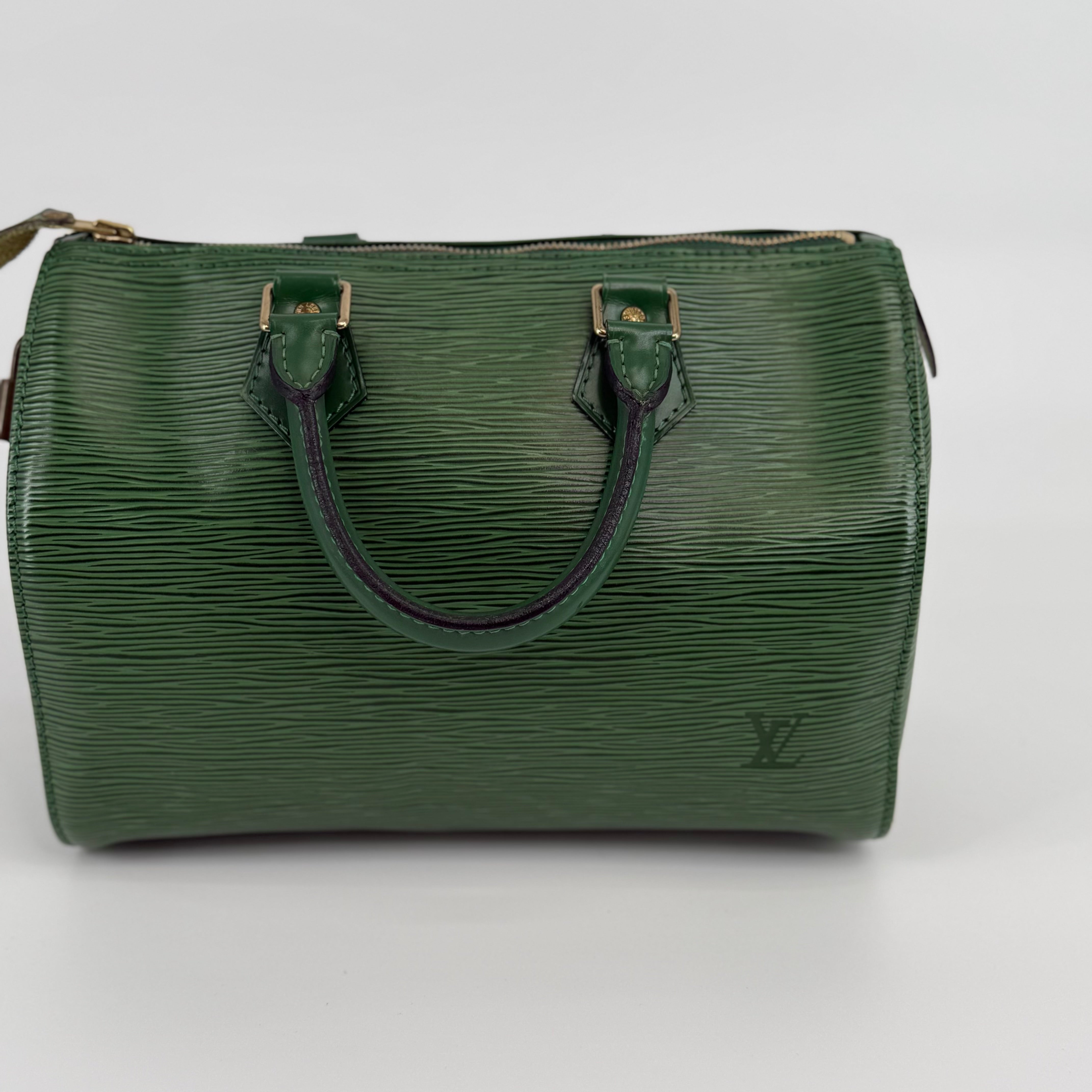 Louis Vuitton Epi Green Speedy 25