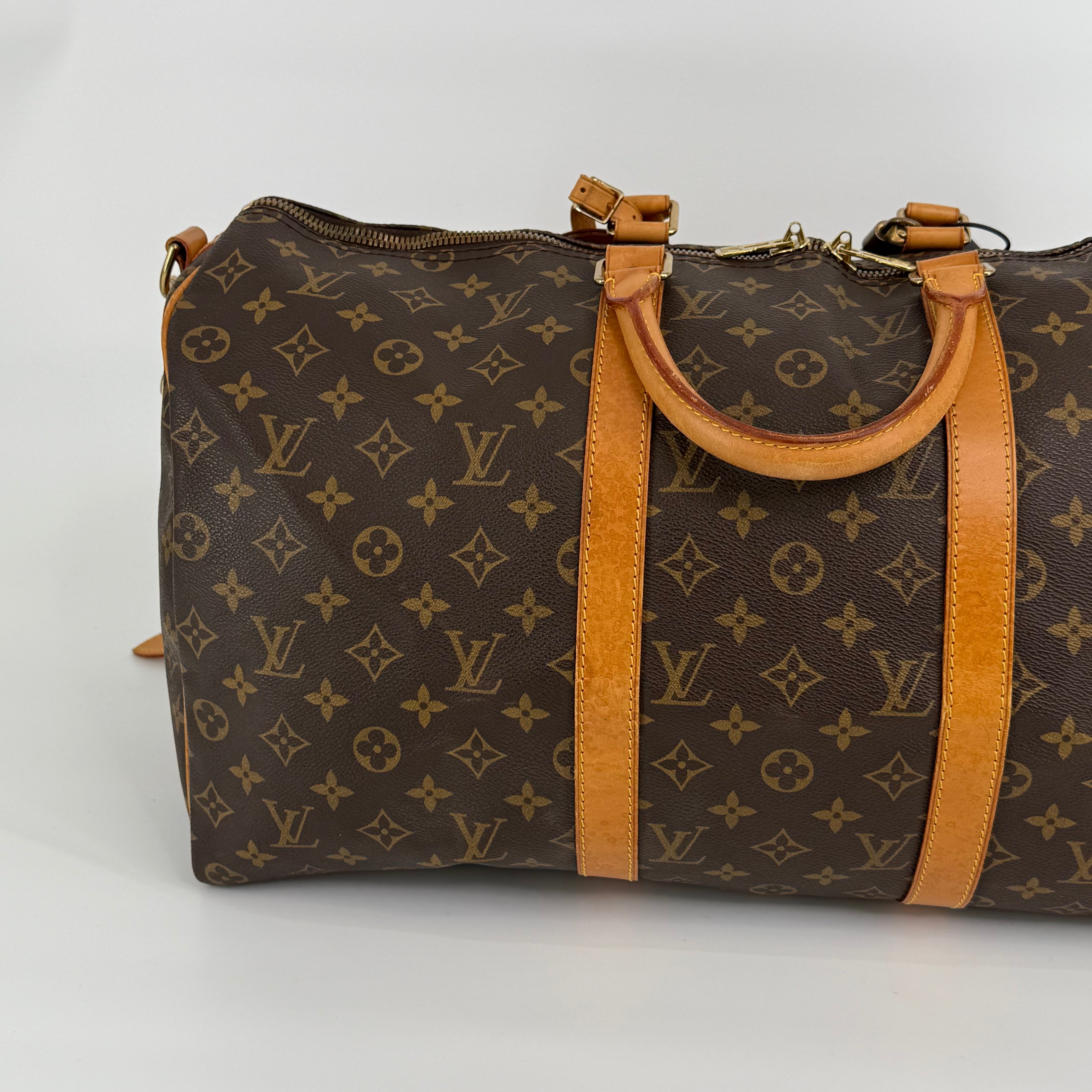 Louis Vuitton Monogram Keepall 50 With Strap
