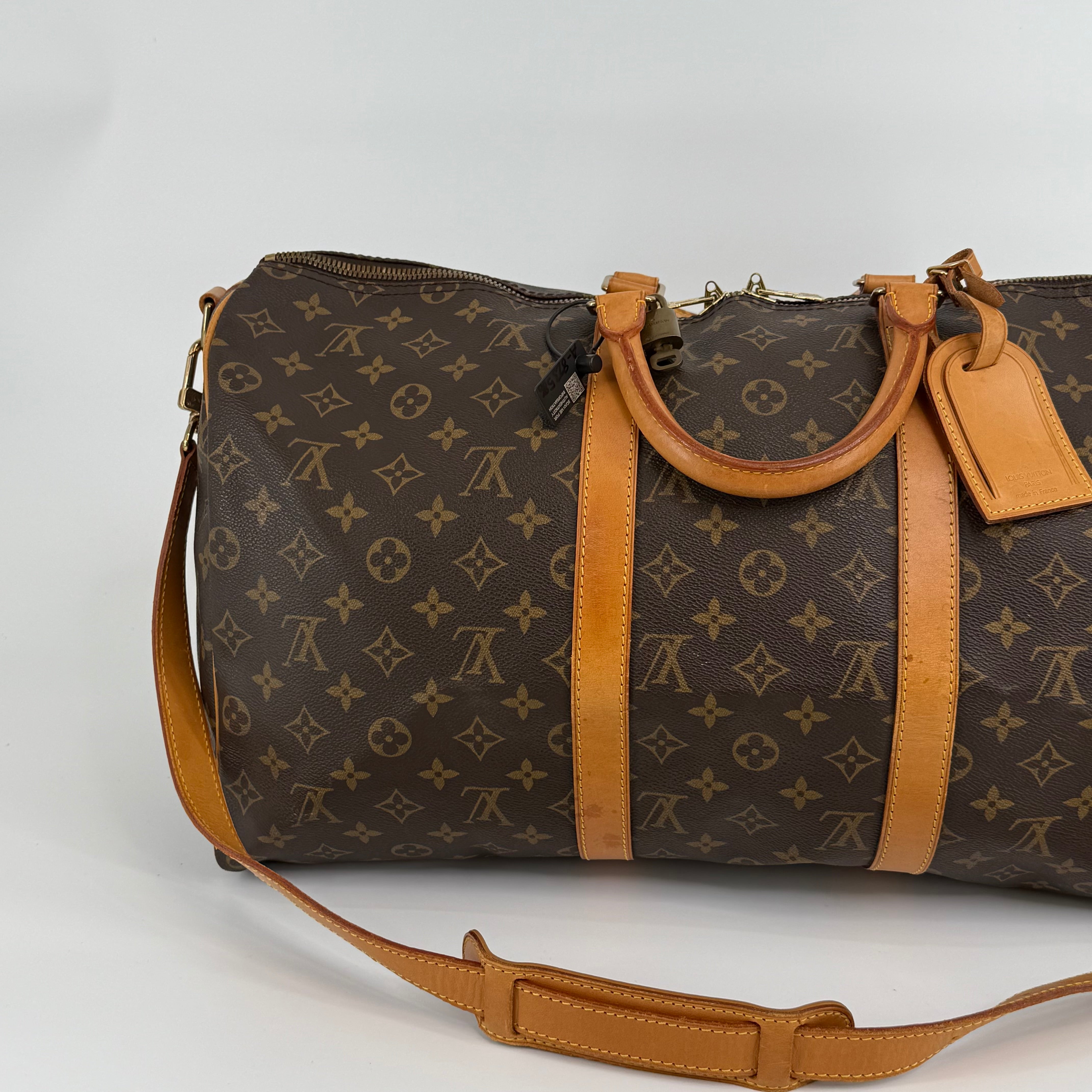 Louis Vuitton Monogram Keepall 50 With Strap
