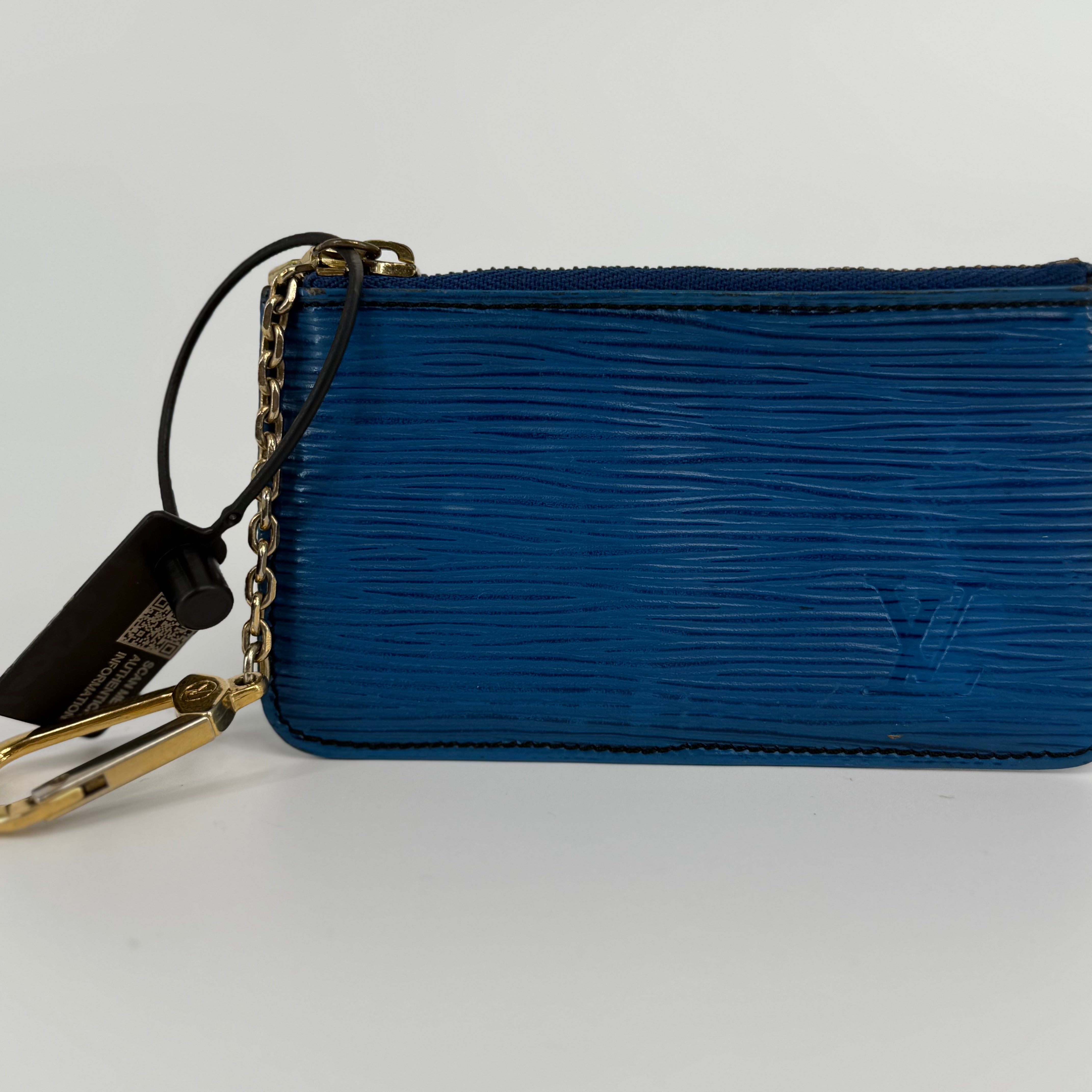 Louis Vuitton Epi Blue Coin Pouch