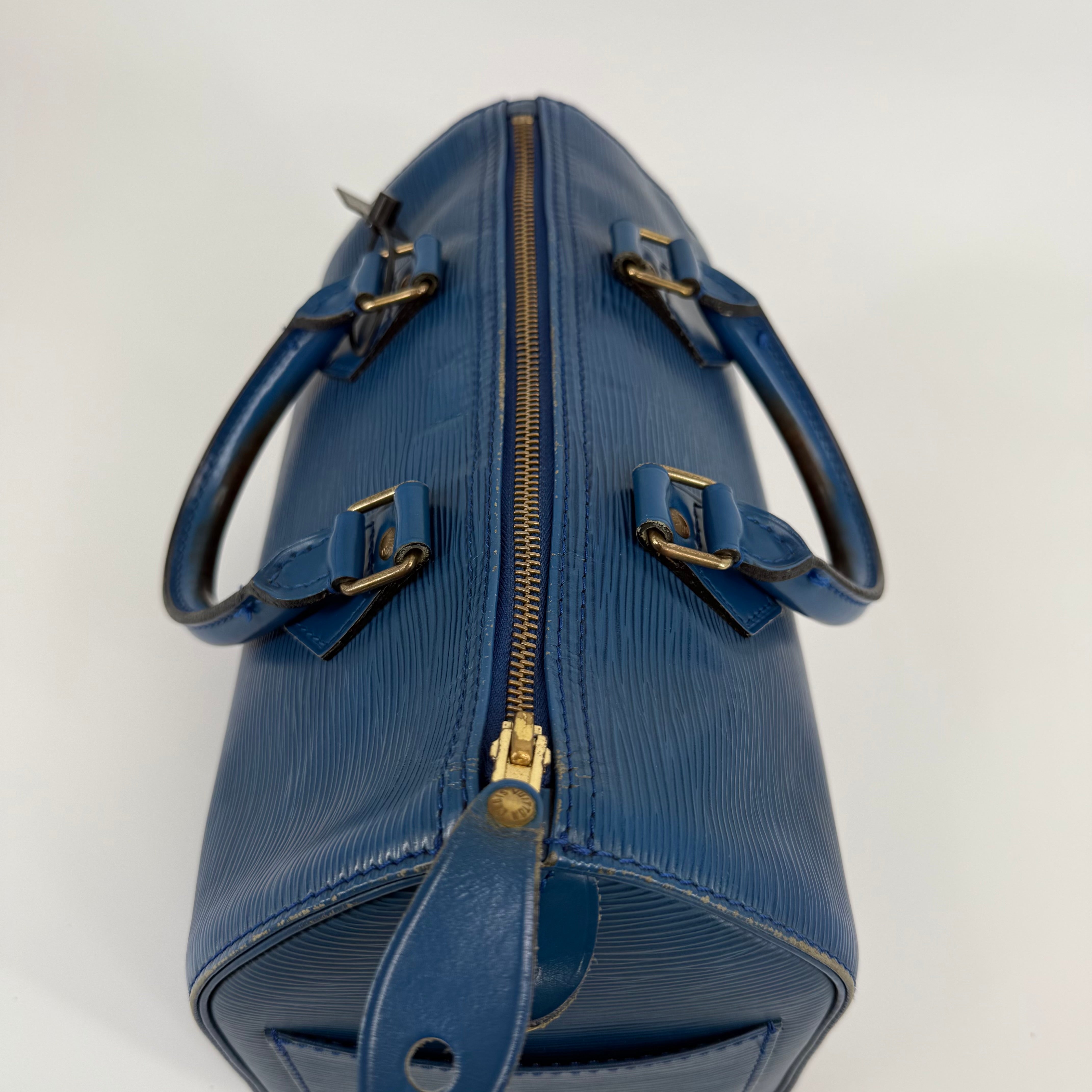 Louis Vuitton Epi Blue Speedy 25