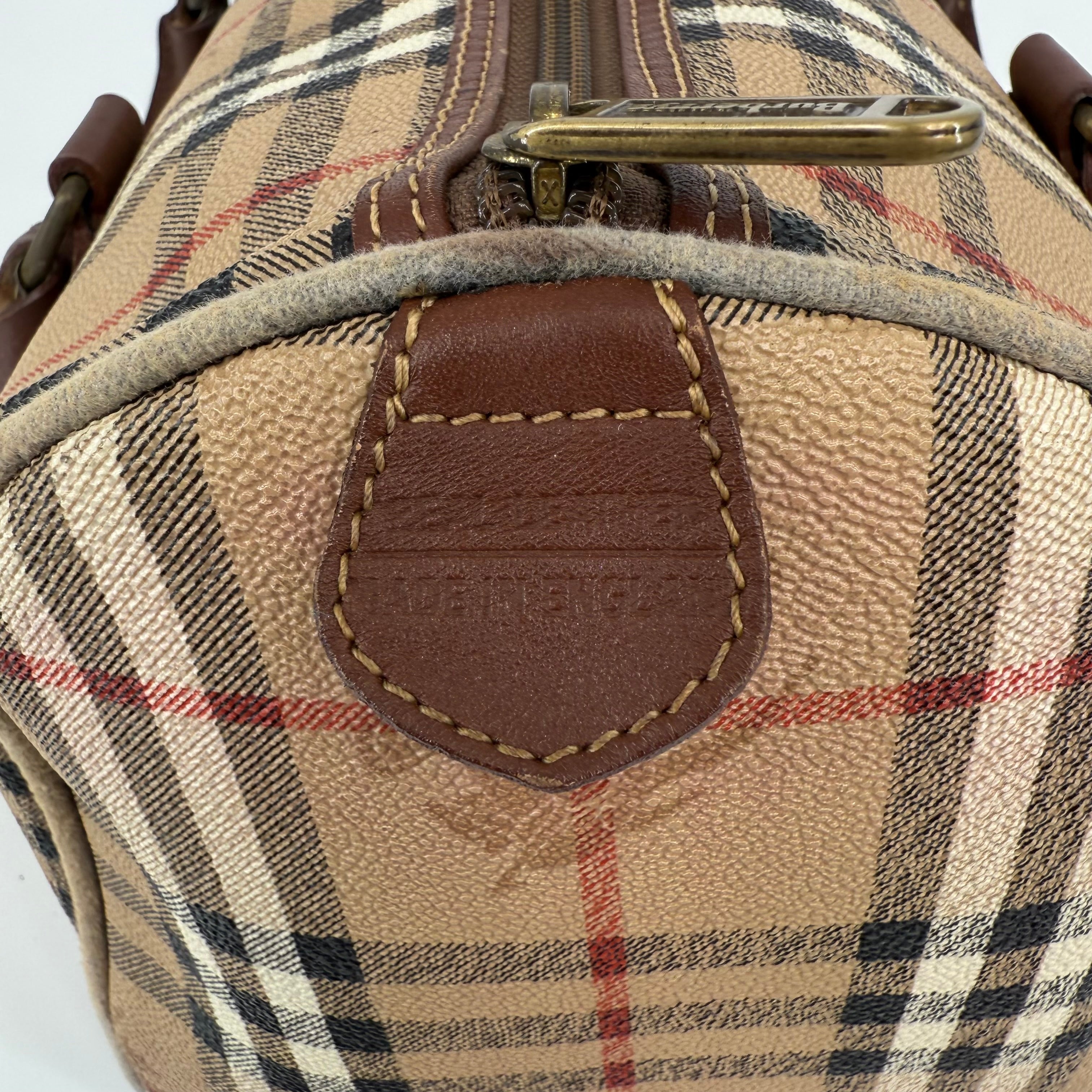 Burberry Nova Check Boston Bag