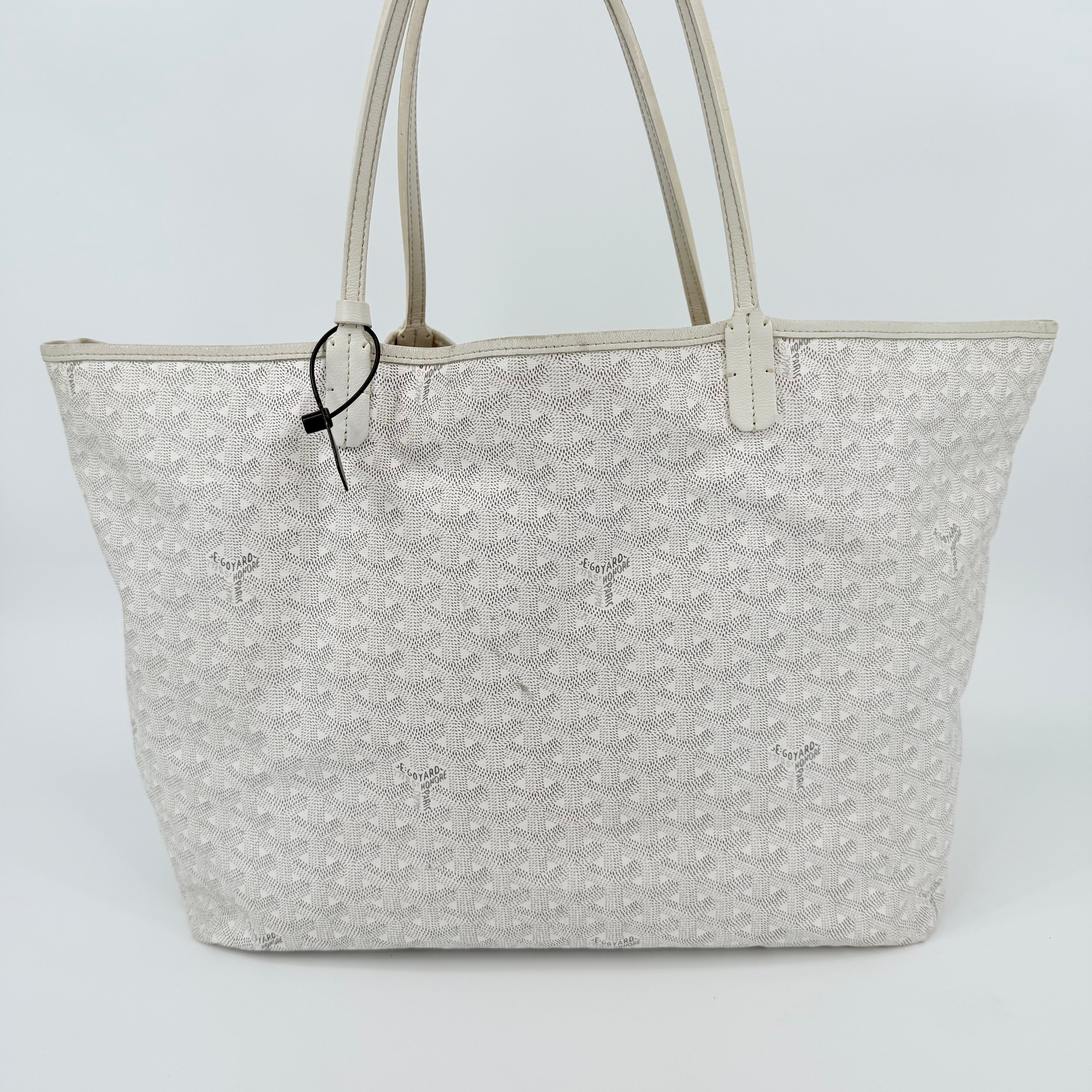 GOYARD Saint Louis Tote Bag White GM