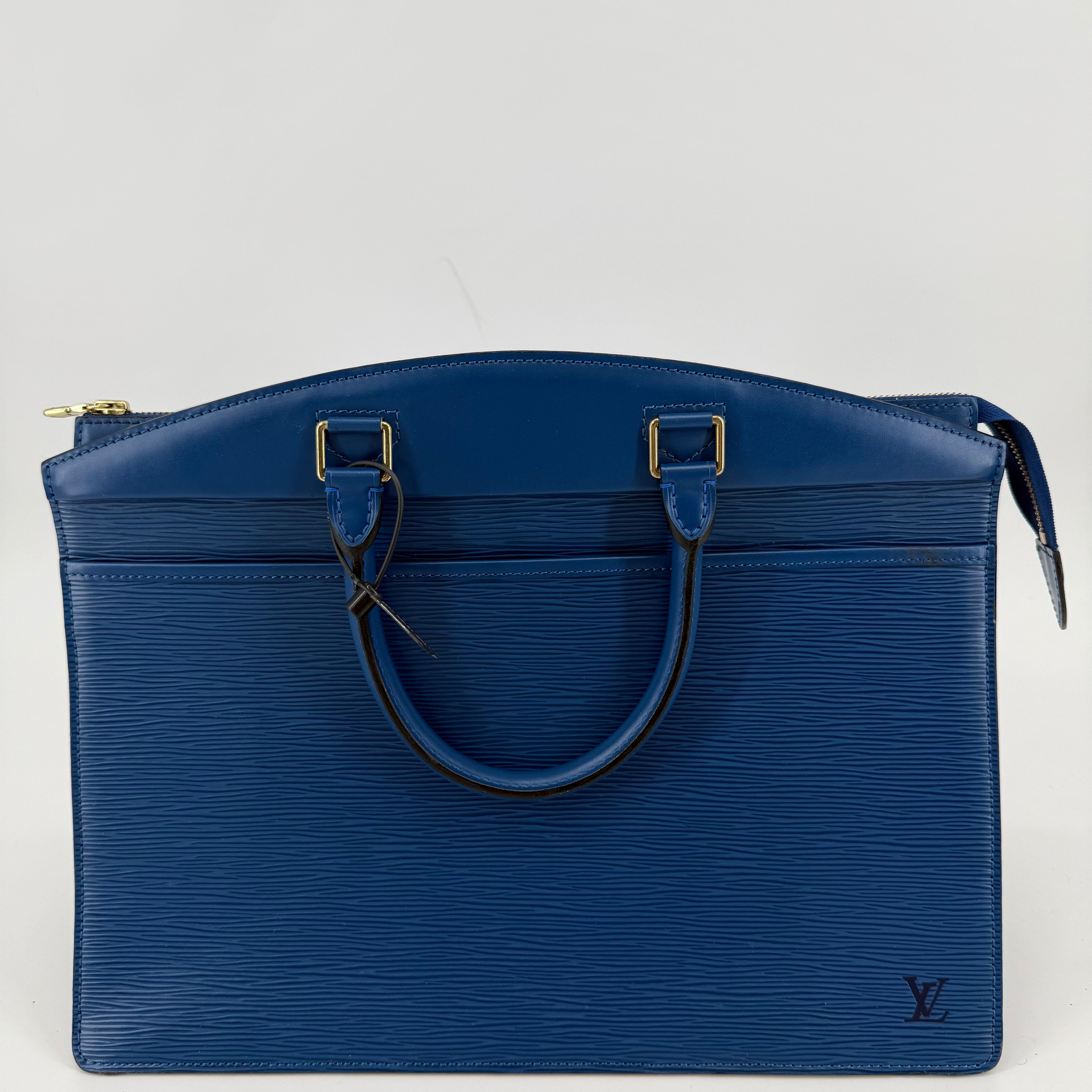 Louis Vuitton Epi Blue Rivera Handbag (986609)